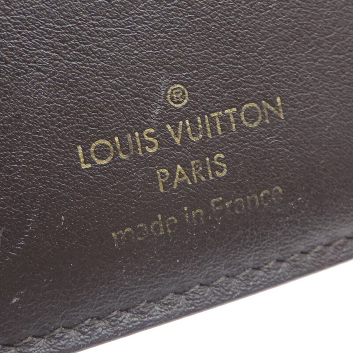 Louis Vuitton Galle Gray Leather Wallet (Bi-Fold) (Pre-Owned)