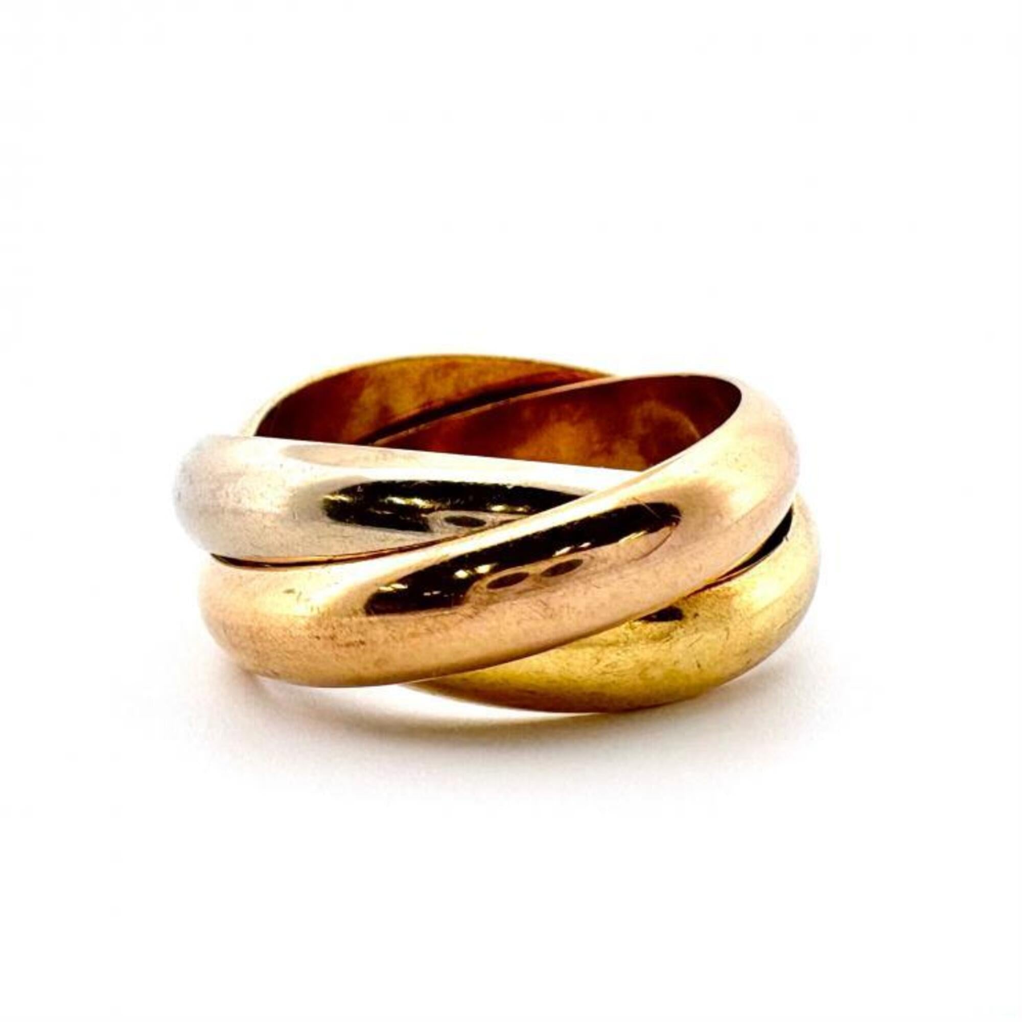 Cartier Pink Gold White Gold Yellow Gold Yellow Gold (18K) Pink Gold (18K) White Gold (18K) Band Ring (Pre-Owned)