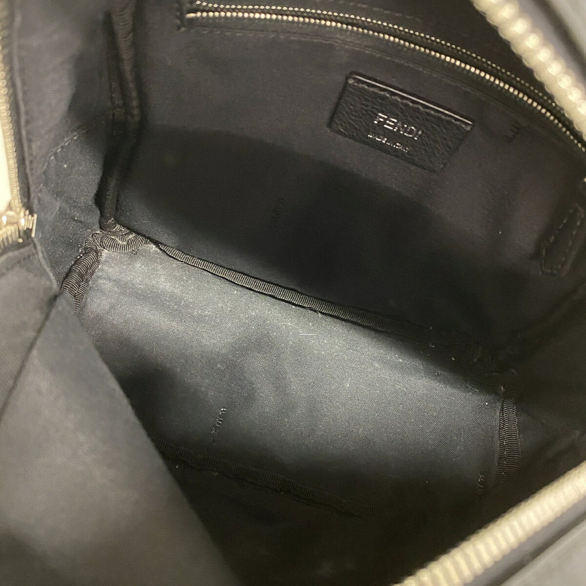 Fendi Black Leather Backpack (Pre-Owned)