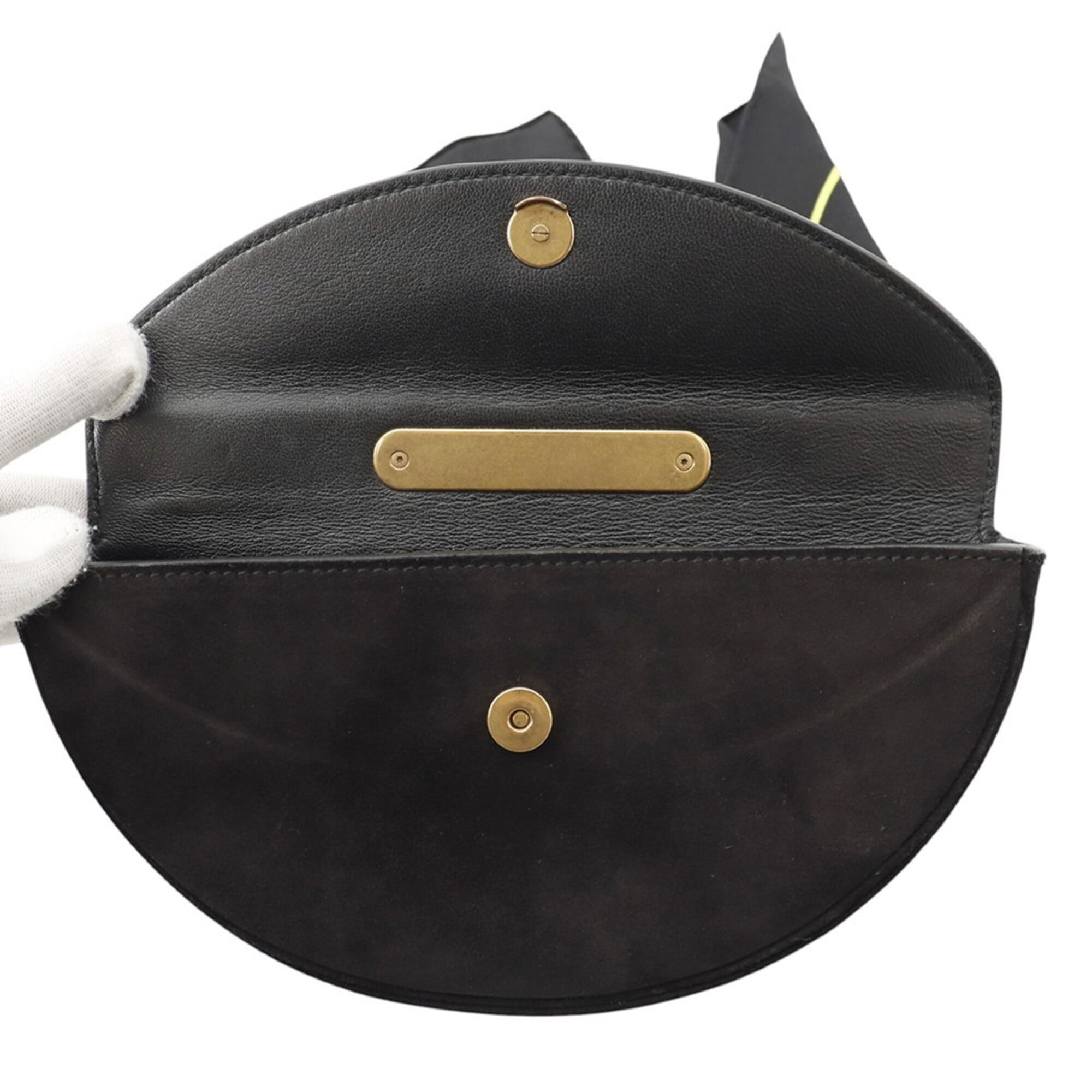 Balenciaga Black Green Suede Handbag (Pre-Owned)
