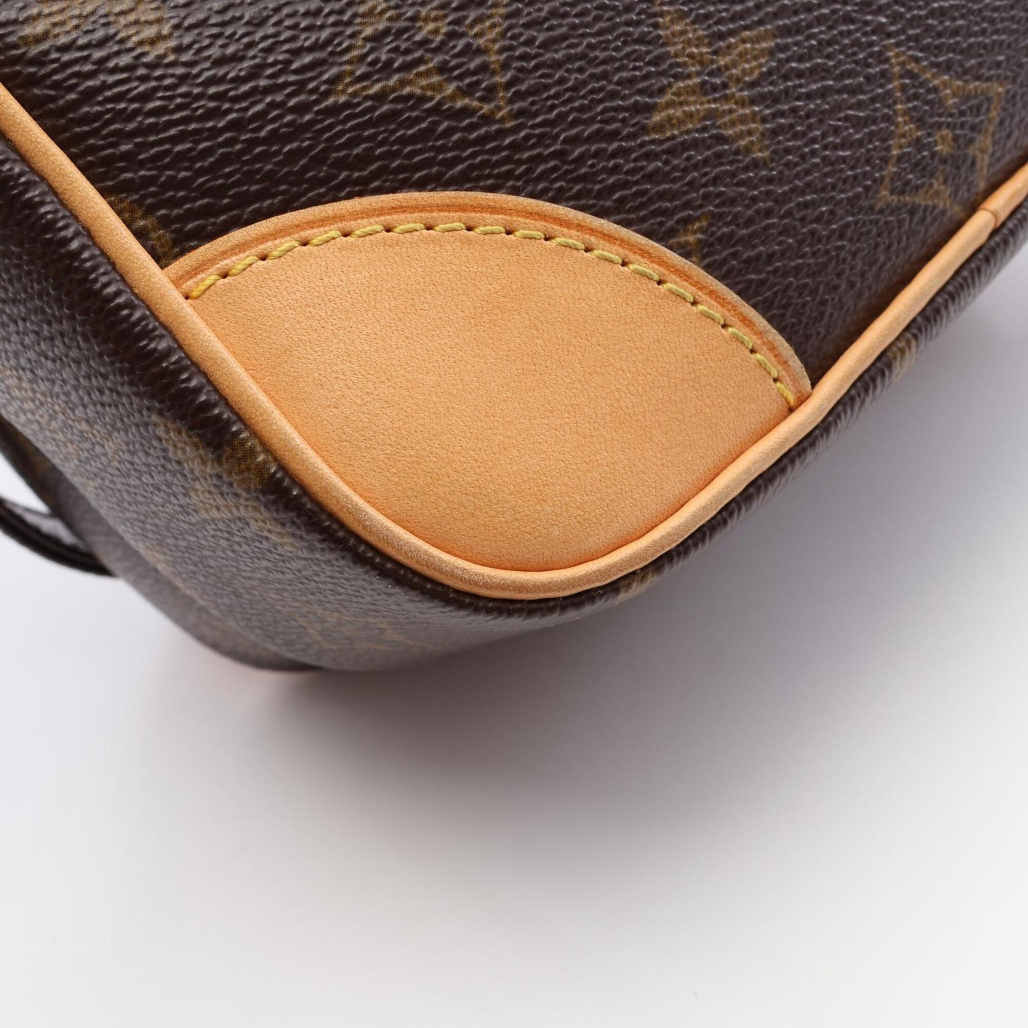 Louis Vuitton Brown Coated Canvas Pvc Monogram Leather Handbag Shoulder Bag (Pre-Owned)