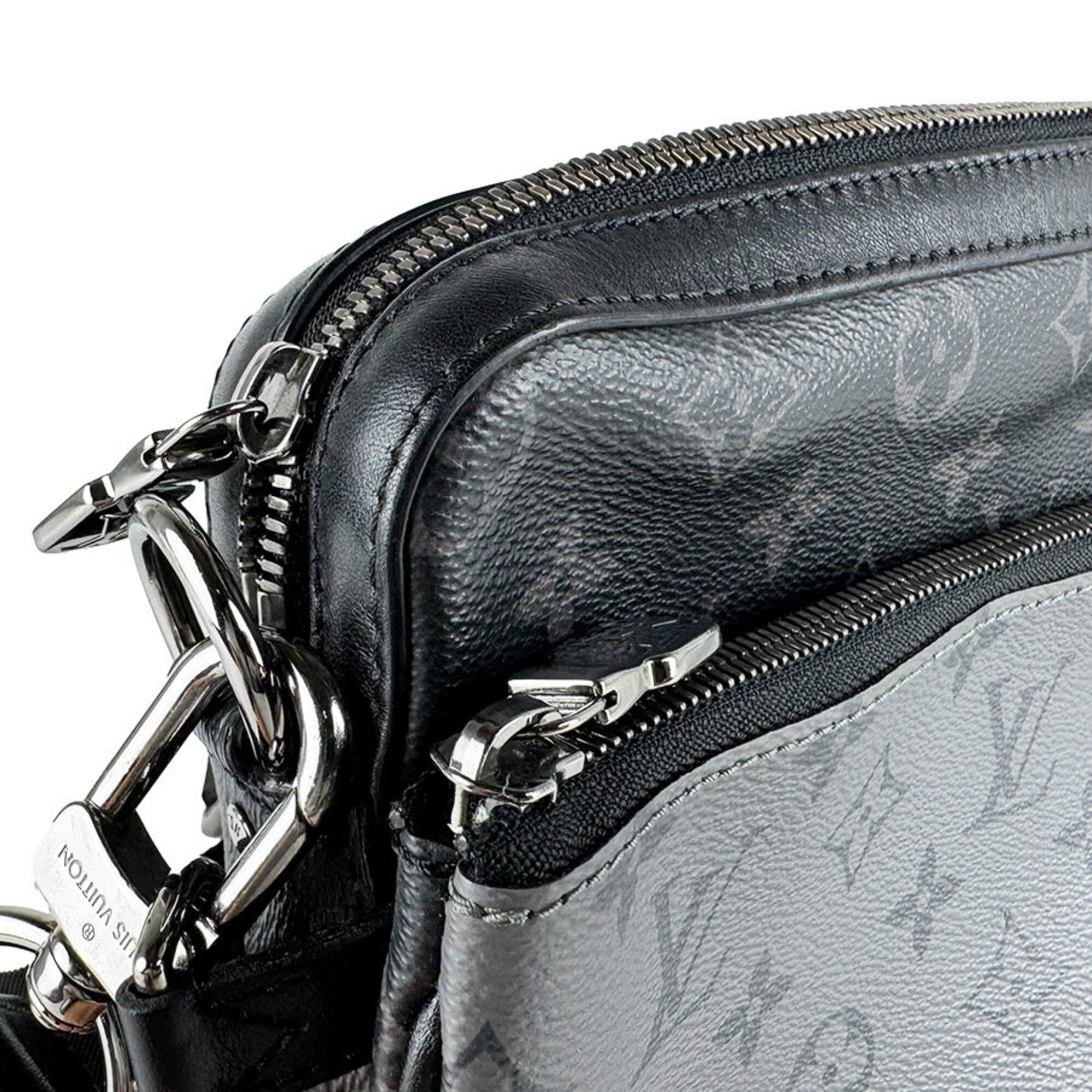Louis Vuitton Black Gray Monogram Eclipse Pvc Shoulder Bag (Pre-Owned)