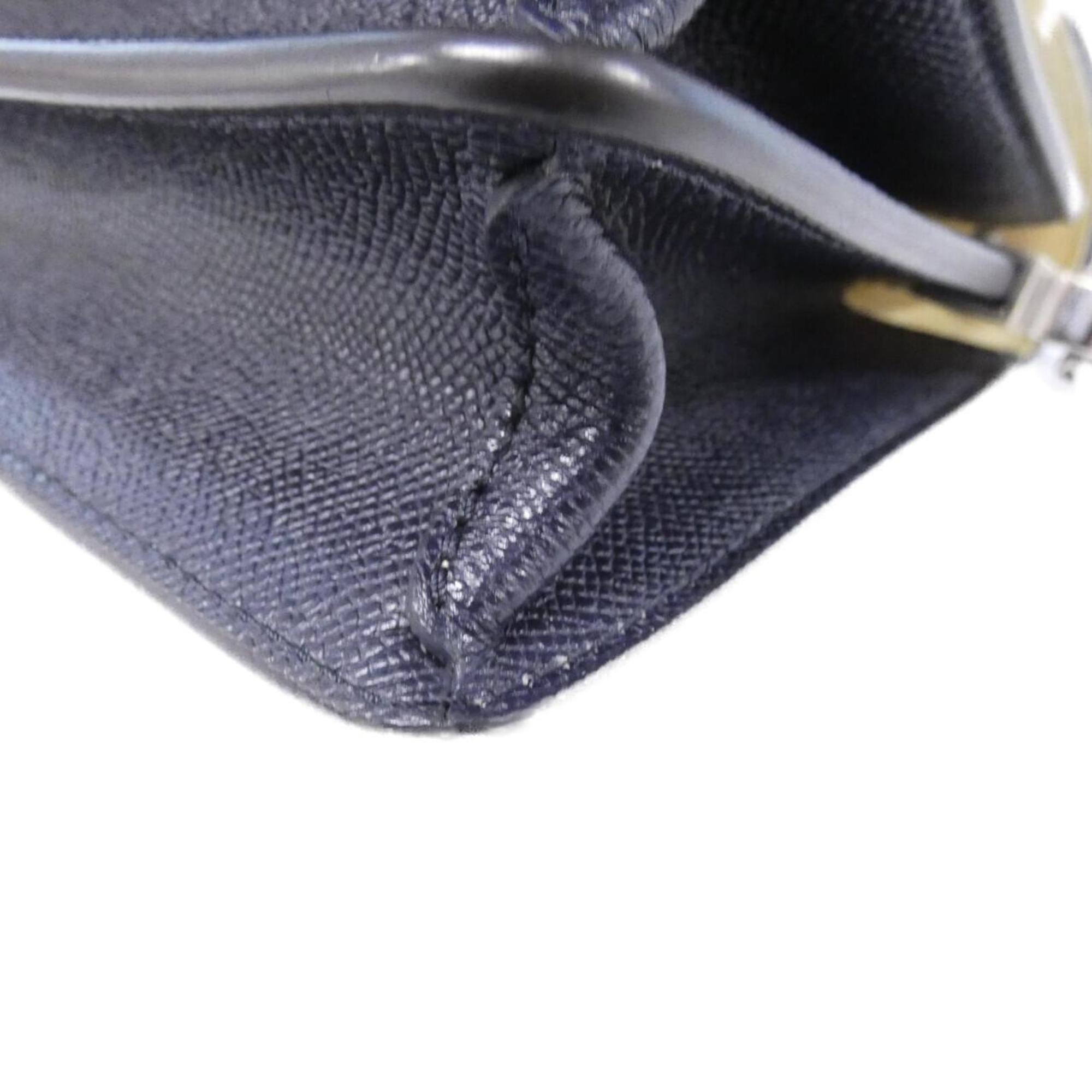 Louis Vuitton Blue Leather Shoulder Bag (Pre-Owned)
