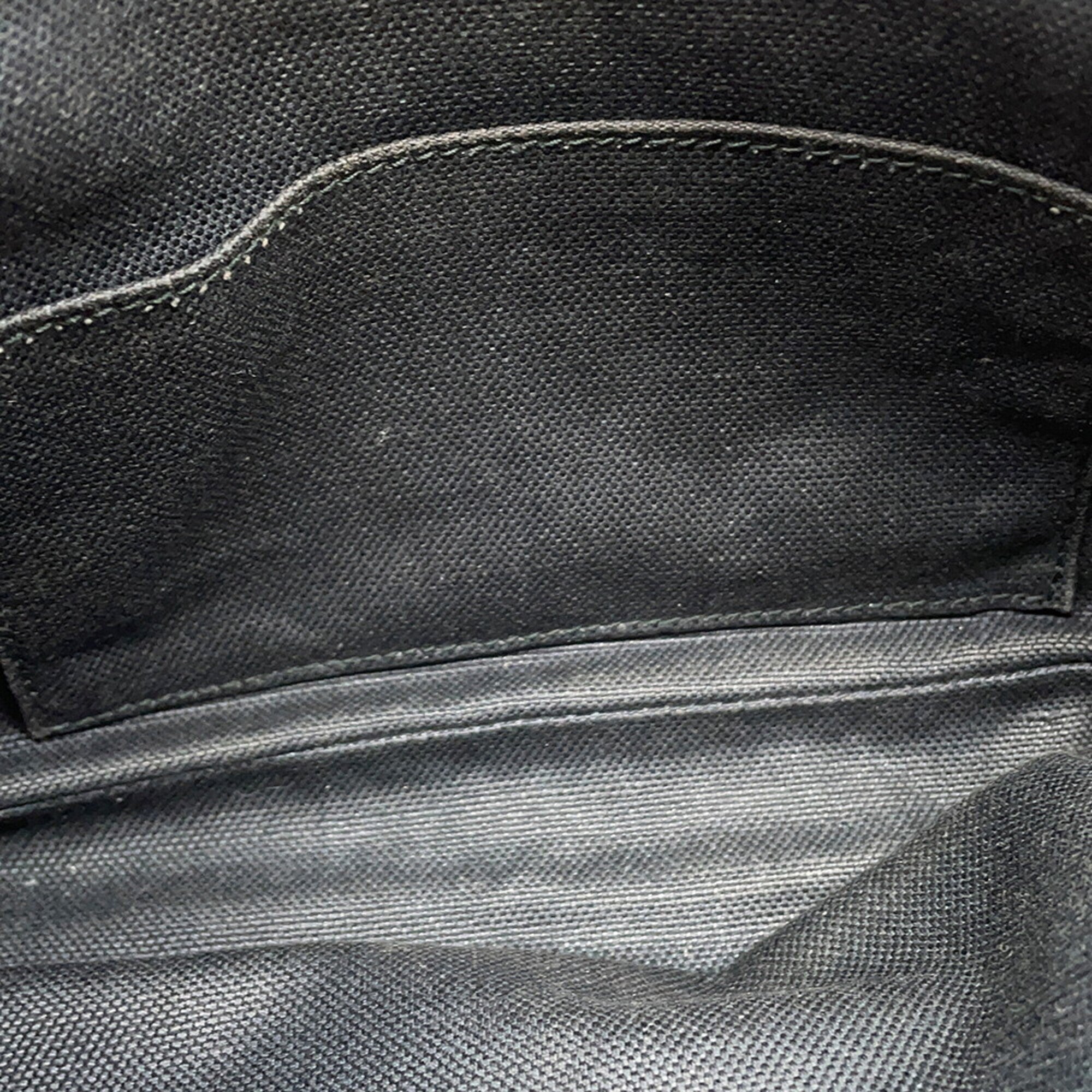 Gucci Black Gg Supreme Leather Handbag Sling Bag (Pre-Owned)