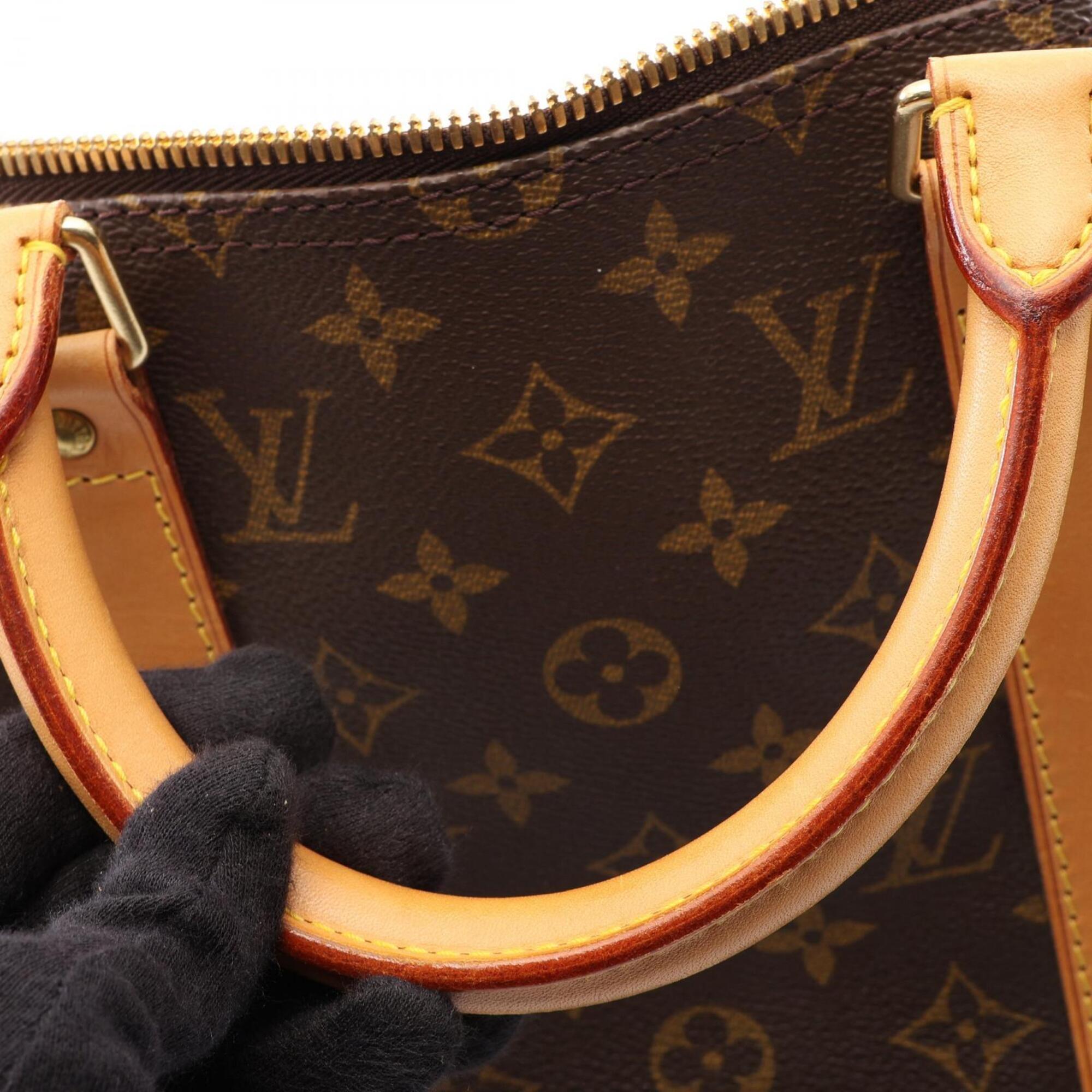 Louis Vuitton Brown Pvc Leather Boston Bag Handbag (Pre-Owned)
