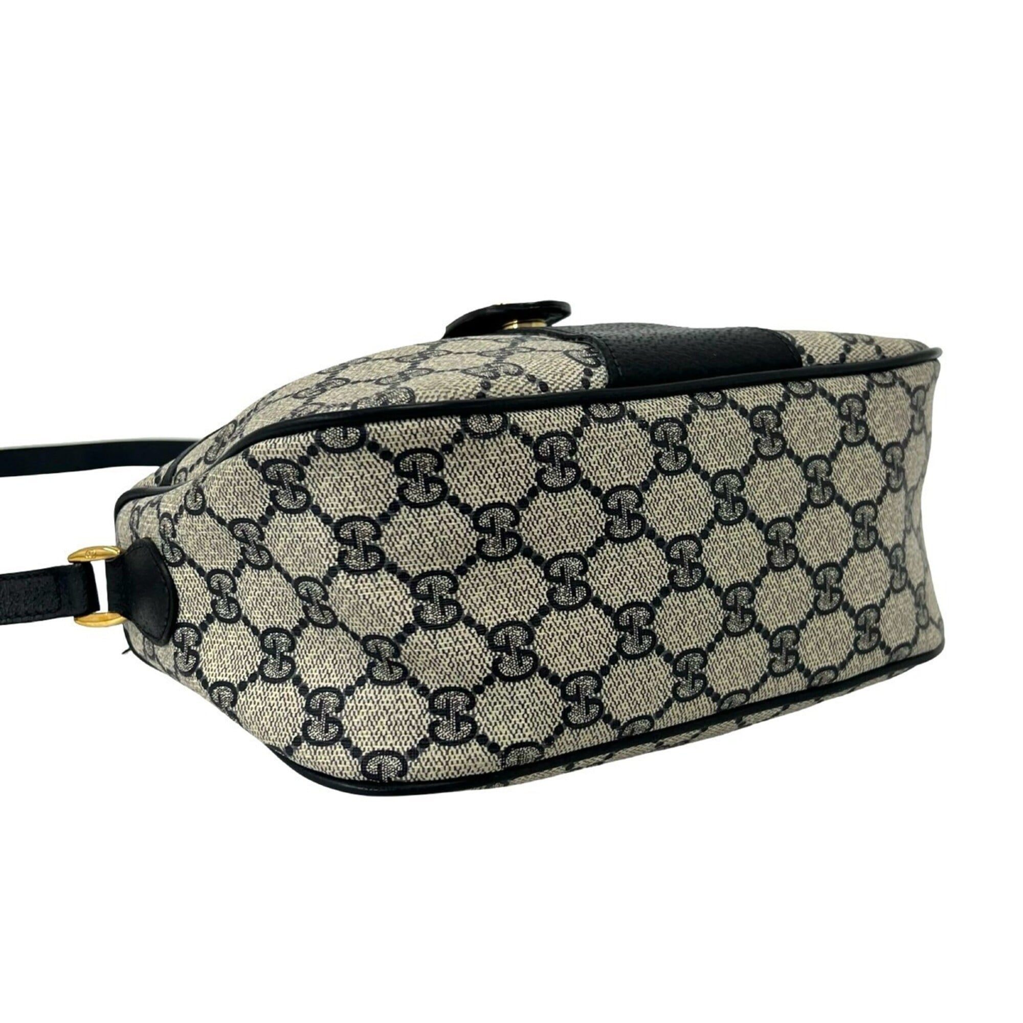 Gucci Navy Red Color Leather Pvc Pochette Shoulder Bag (Pre-Owned)