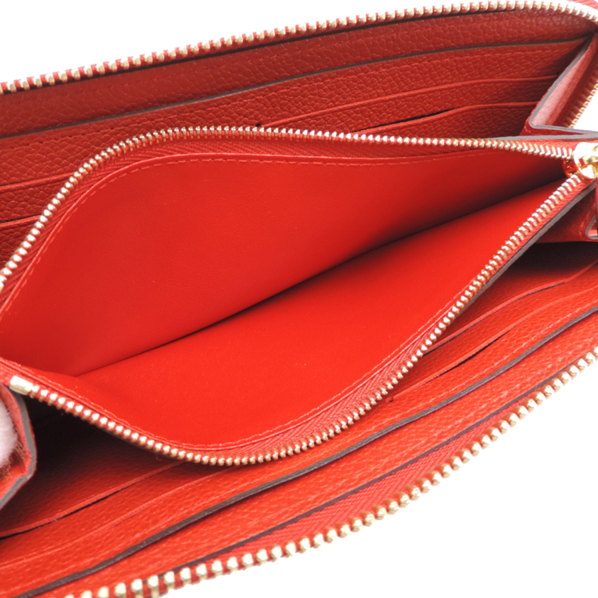Louis Vuitton Red Color Sacrlet Monogram Empreinte Long Wallet (Bi-Fold) (Pre-Owned)