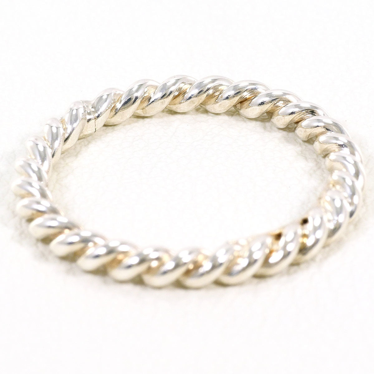 Tiffany Silver Silver 925 Band Ring (Pre-Owned)