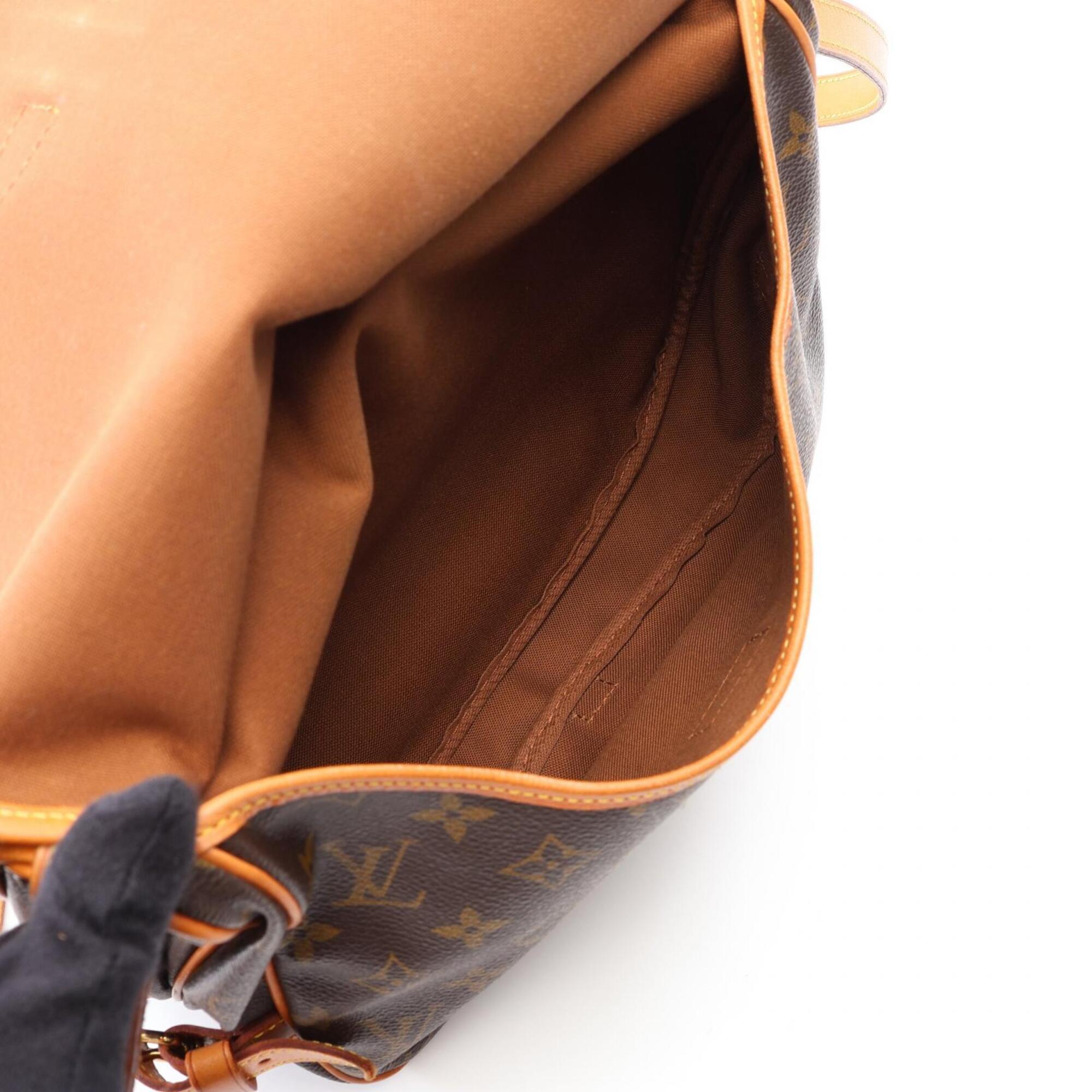 Louis Vuitton Brown Coated Canvas Pvc Monogram Leather Handbag Shoulder Bag (Pre-Owned)