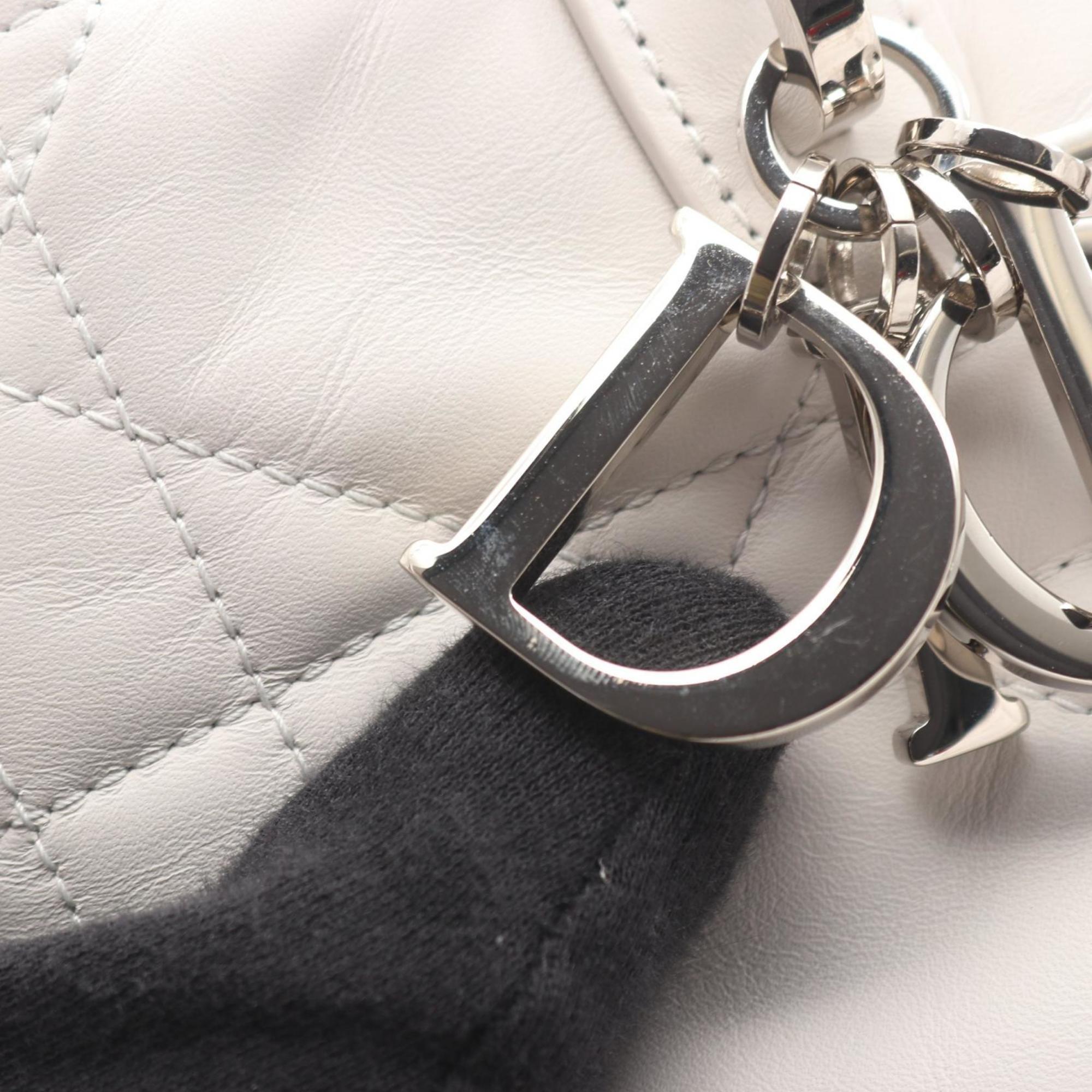 Christian Dior White Leather Handbag (Pre-Owned)