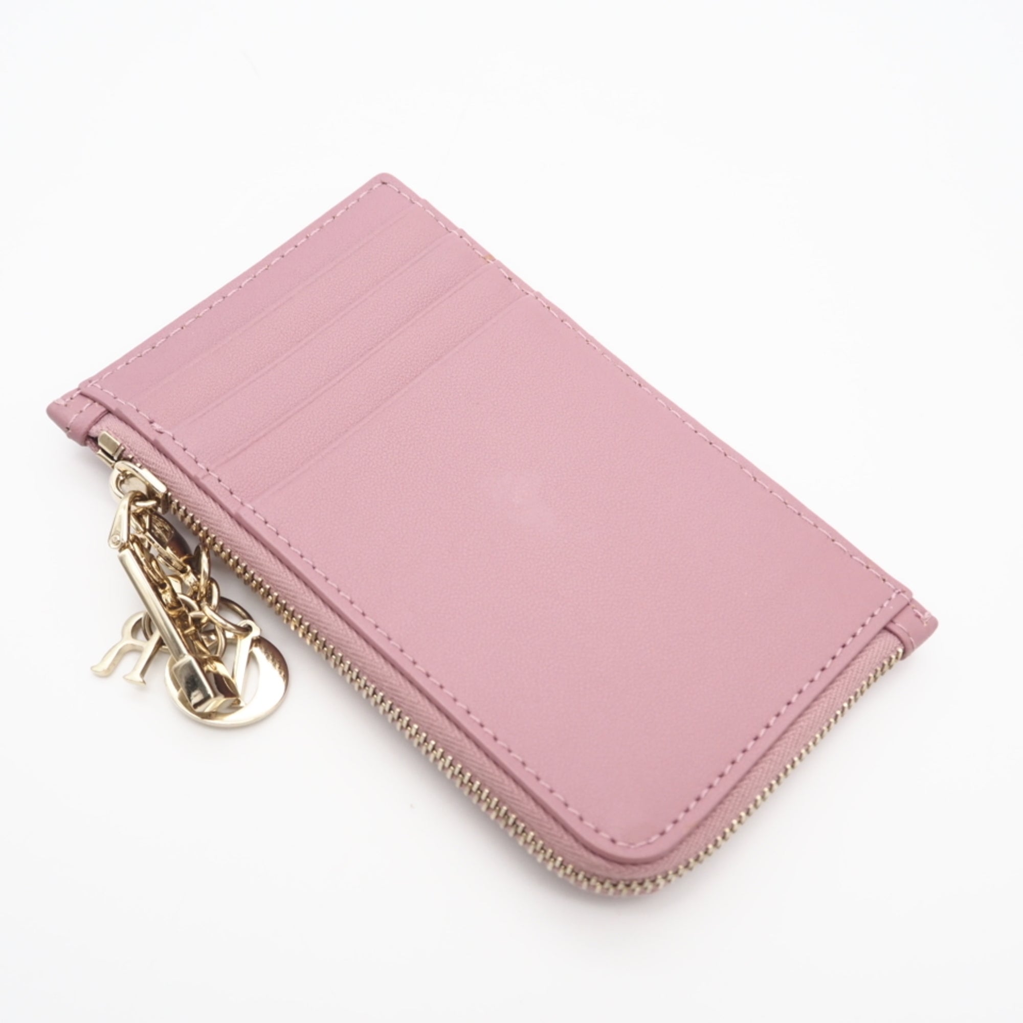 Christian Dior Pink Leather Coin Purse/Coin Case (Pre-Owned)