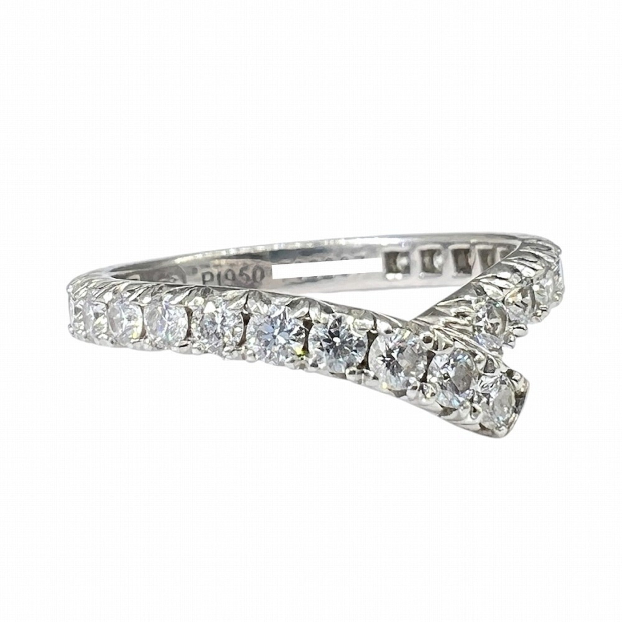 Harry Winston Platinum Platinum 950 Band Ring (Pre-Owned)