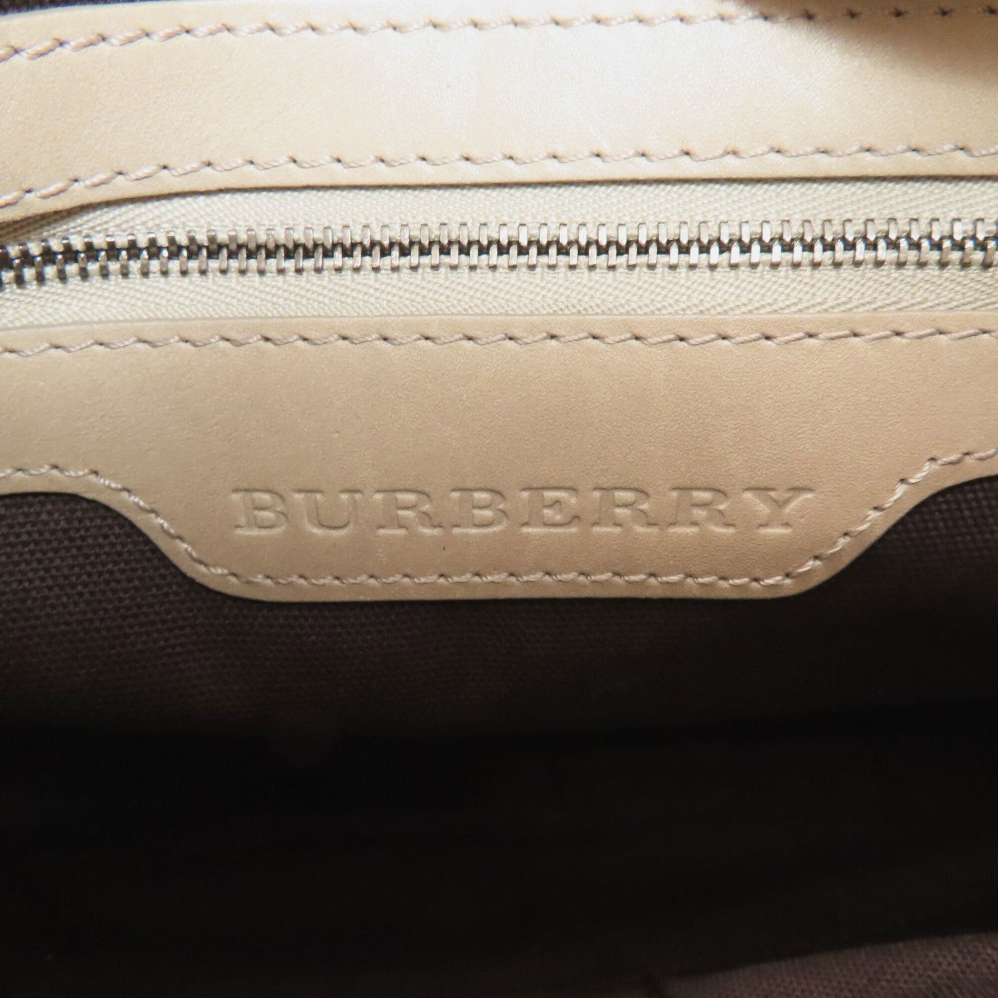 Burberry Gray Pvc Tote Bag (Pre-Owned)