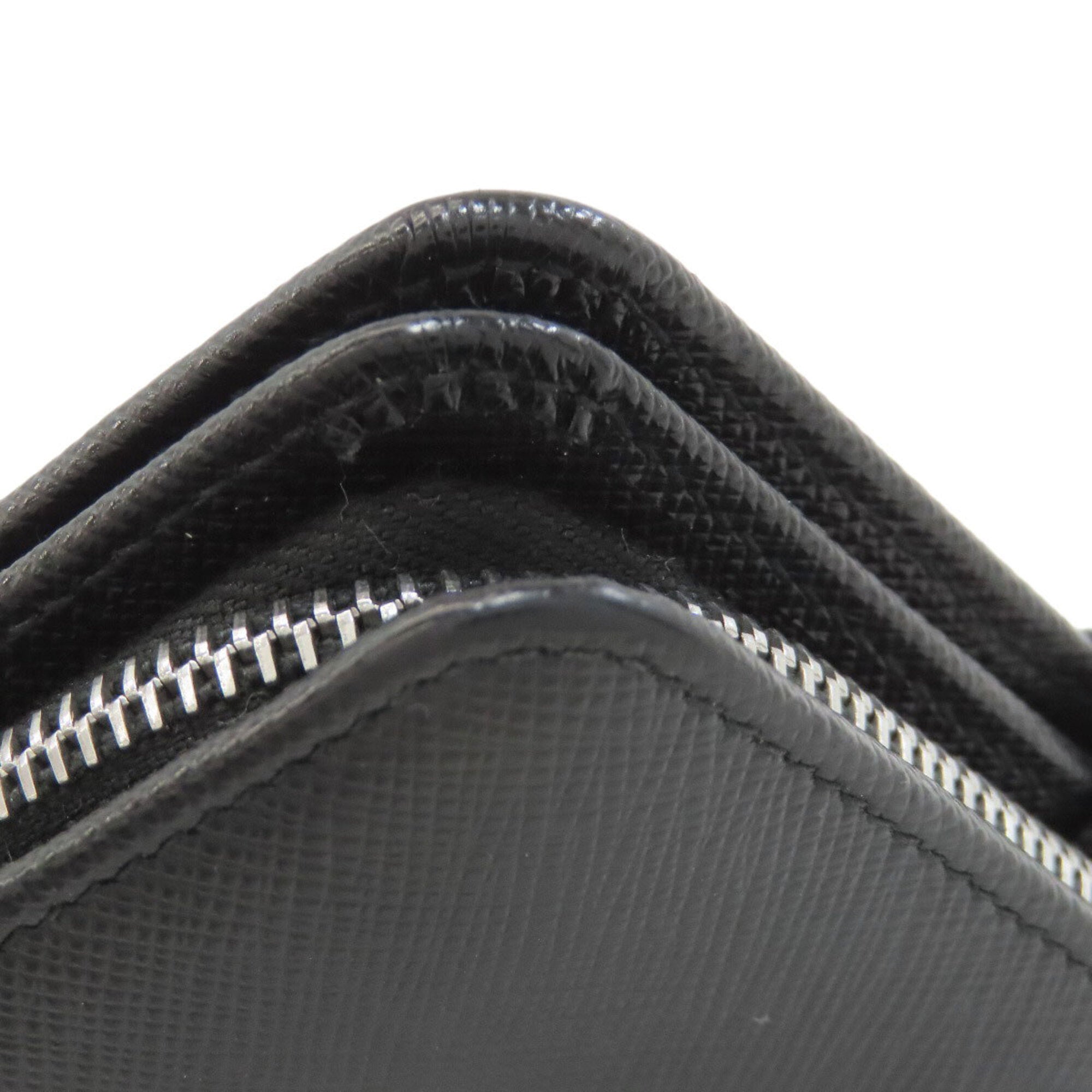 Prada Saffiano Black Leather Wallet (Bi-Fold) (Pre-Owned)