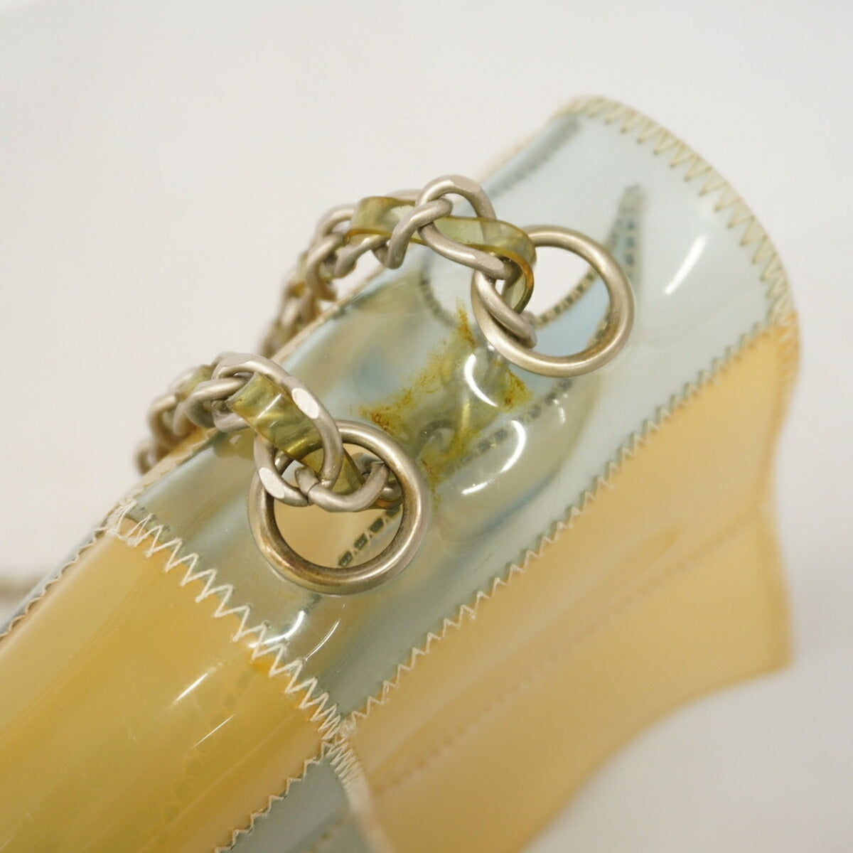 Chanel Beige Vinyl Shoulder Bag (Pre-Owned)