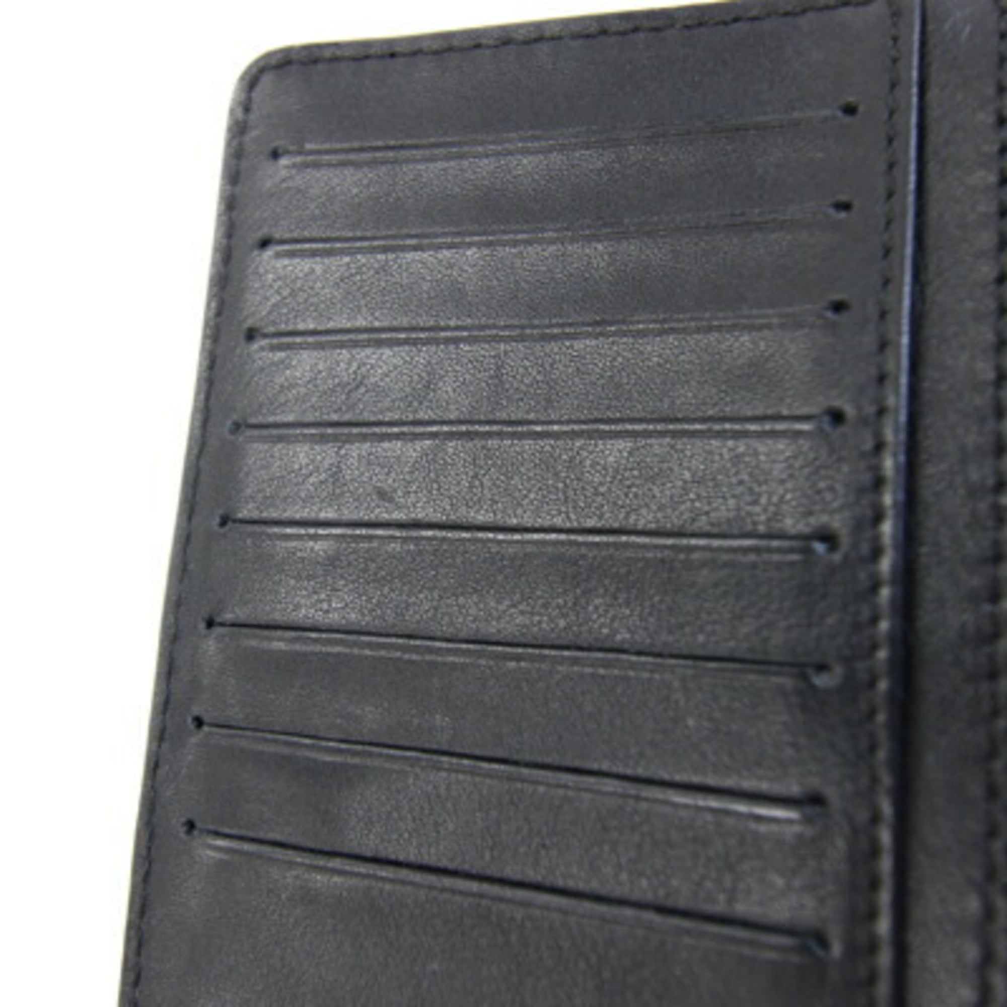 Celine Black Leather Long Wallet (Bi-Fold) (Pre-Owned)