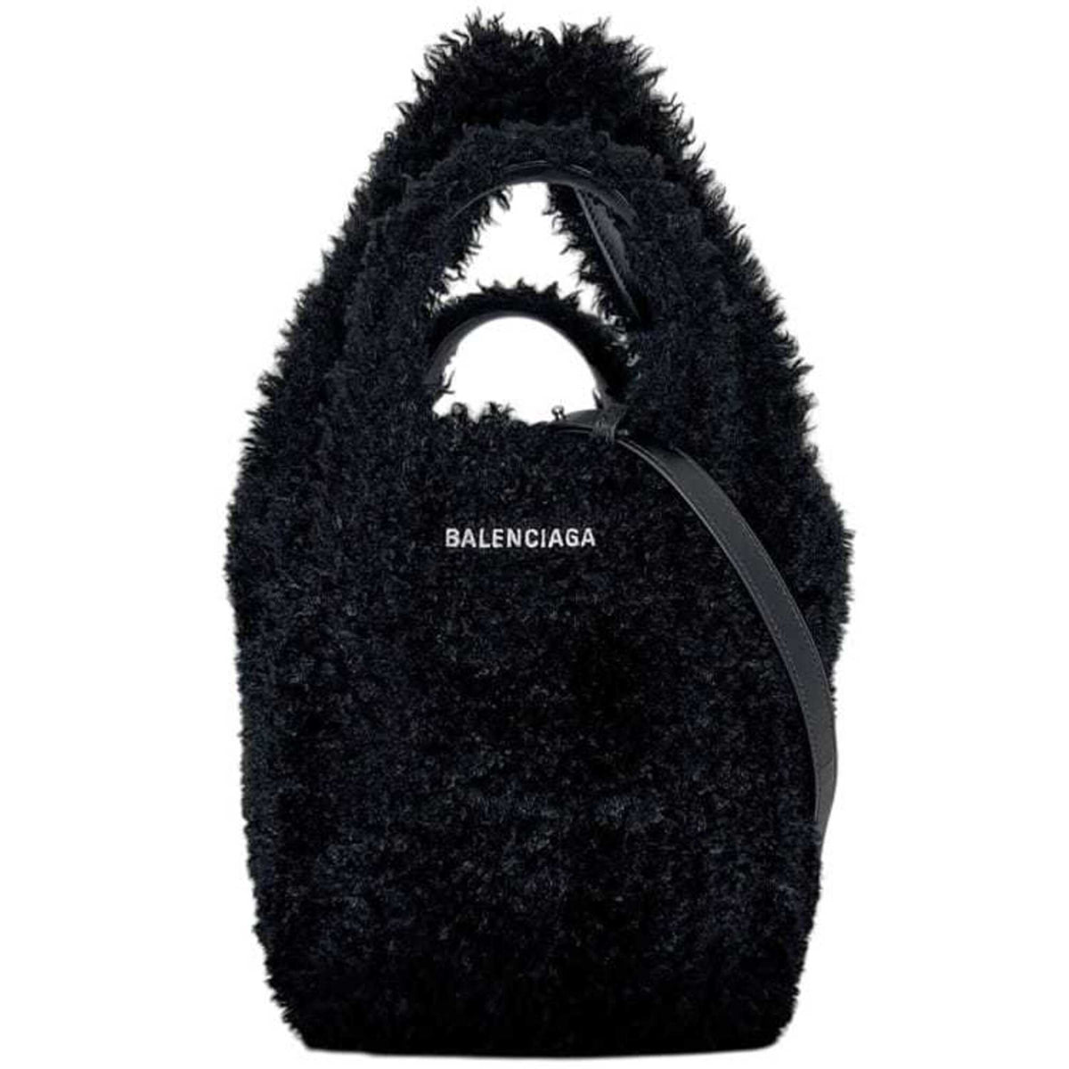 Balenciaga Black Polyester Leather Shoulder Bag (Pre-Owned)