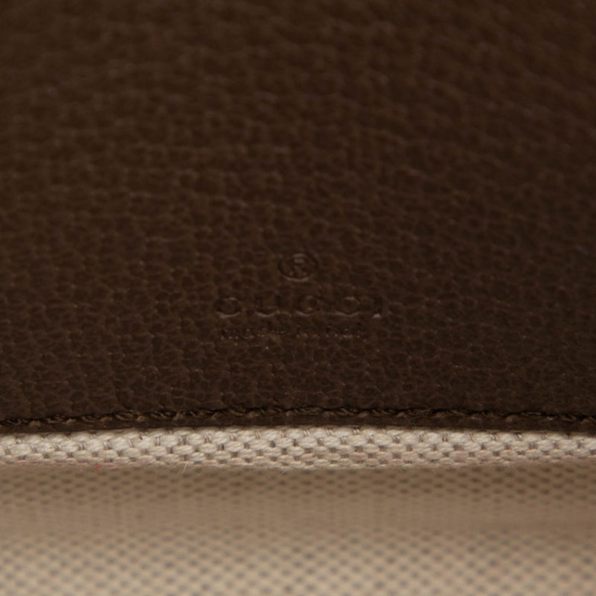 Gucci Beige Brown Pvc Leather Shoulder Bag (Pre-Owned)