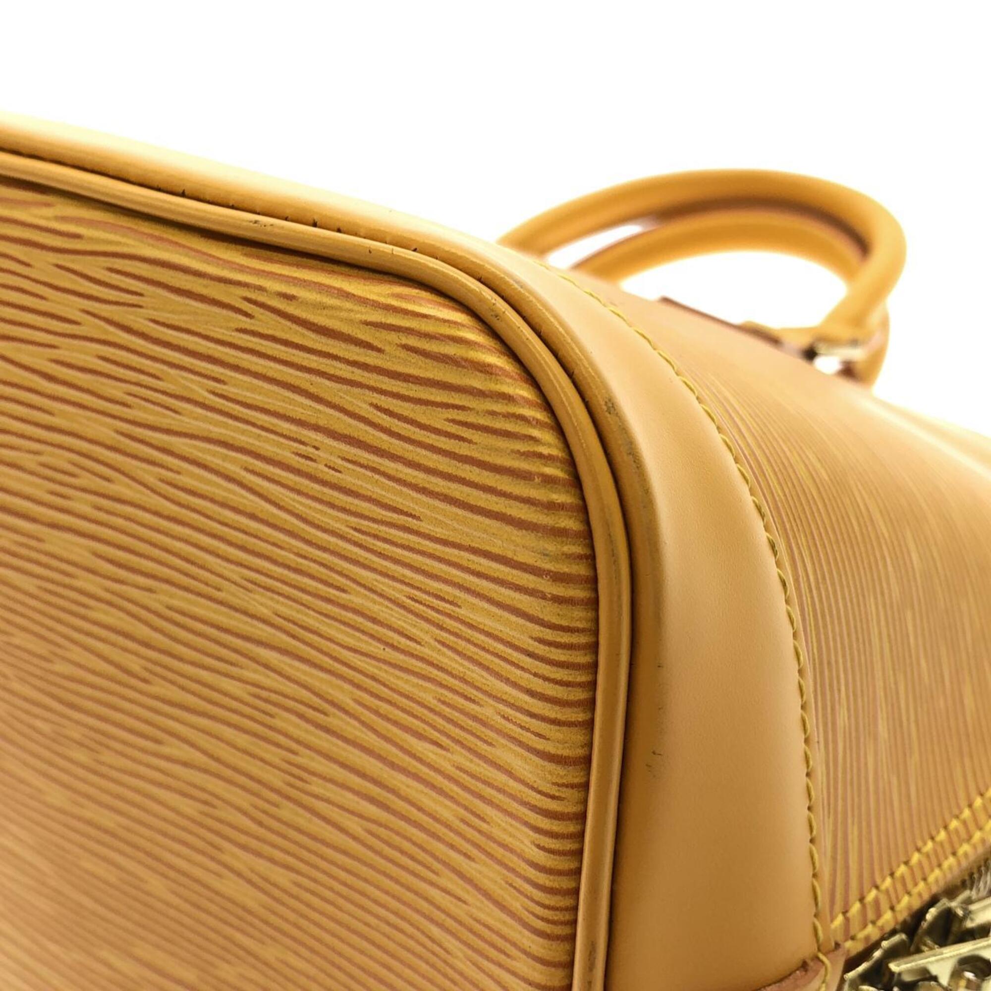 Louis Vuitton Yellow Leather Handbag (Pre-Owned)