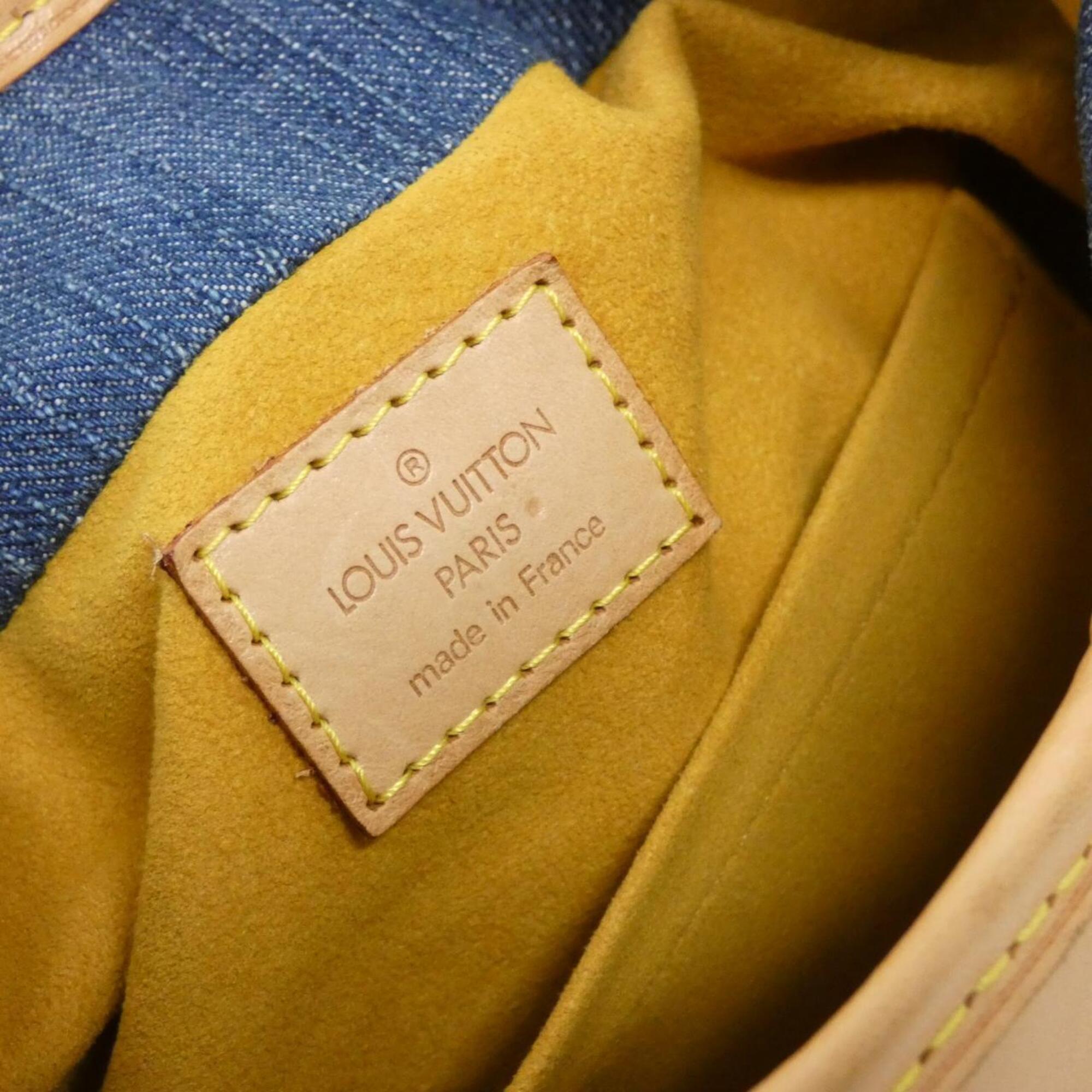 Louis Vuitton Blue Monogram Denim Handbag (Pre-Owned)