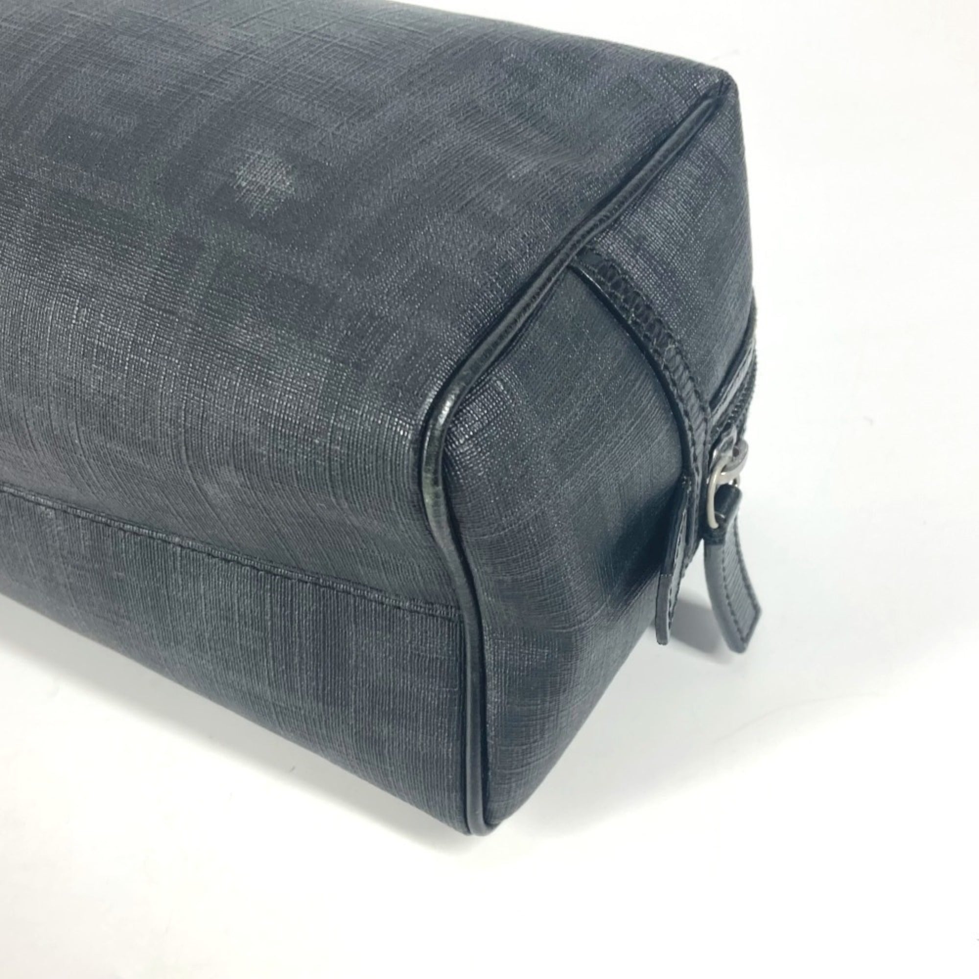 Fendi Zucca Black Pvc Pouch (Pre-Owned)