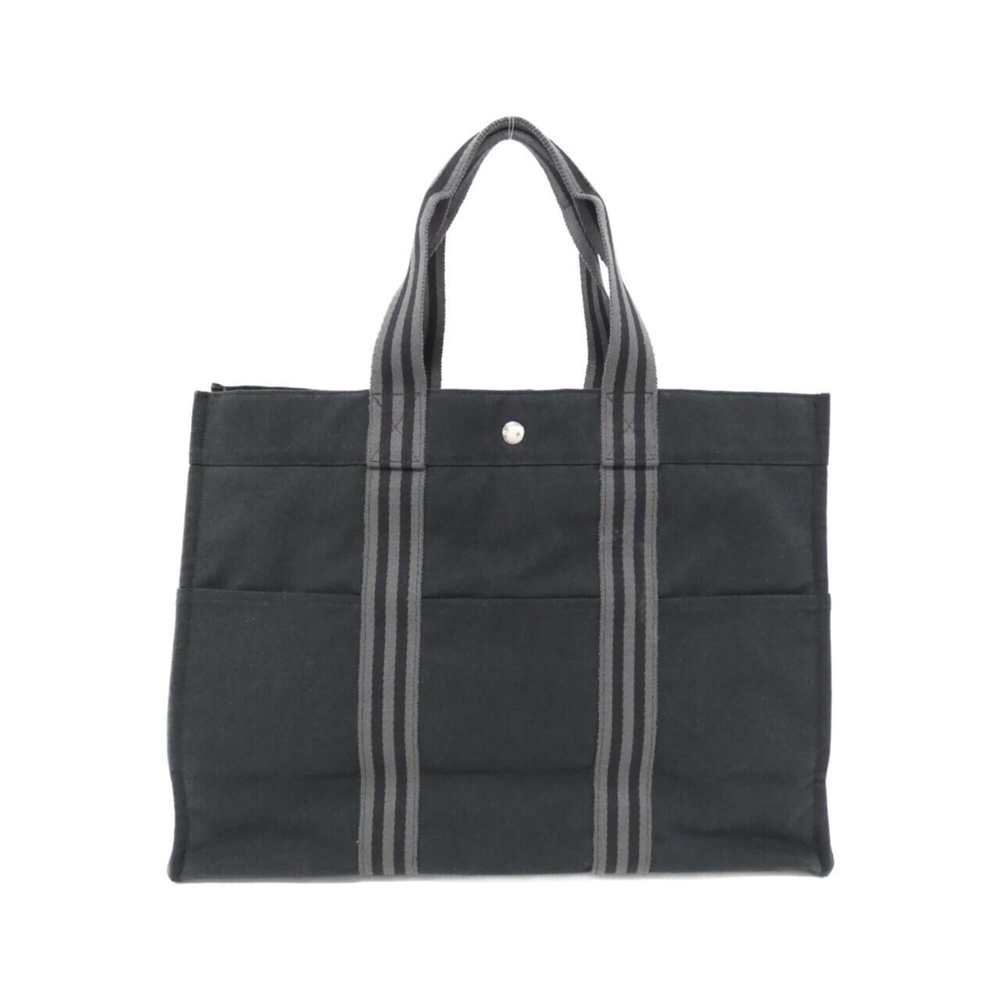 Hermes Black Canvas Handbag (Pre-Owned)
