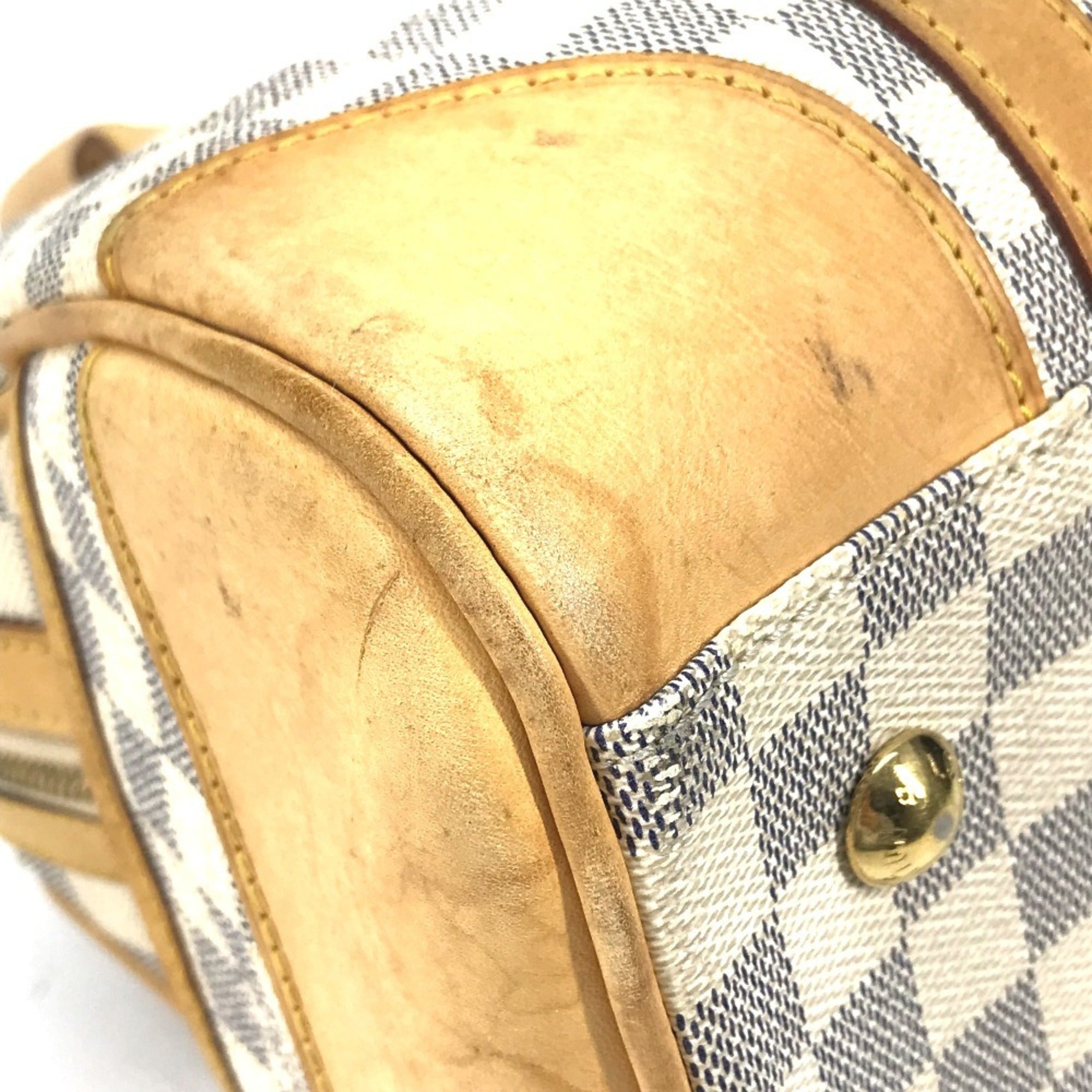 Louis Vuitton Damier Azur White Damier Azur Boston Bag Handbag (Pre-Owned)