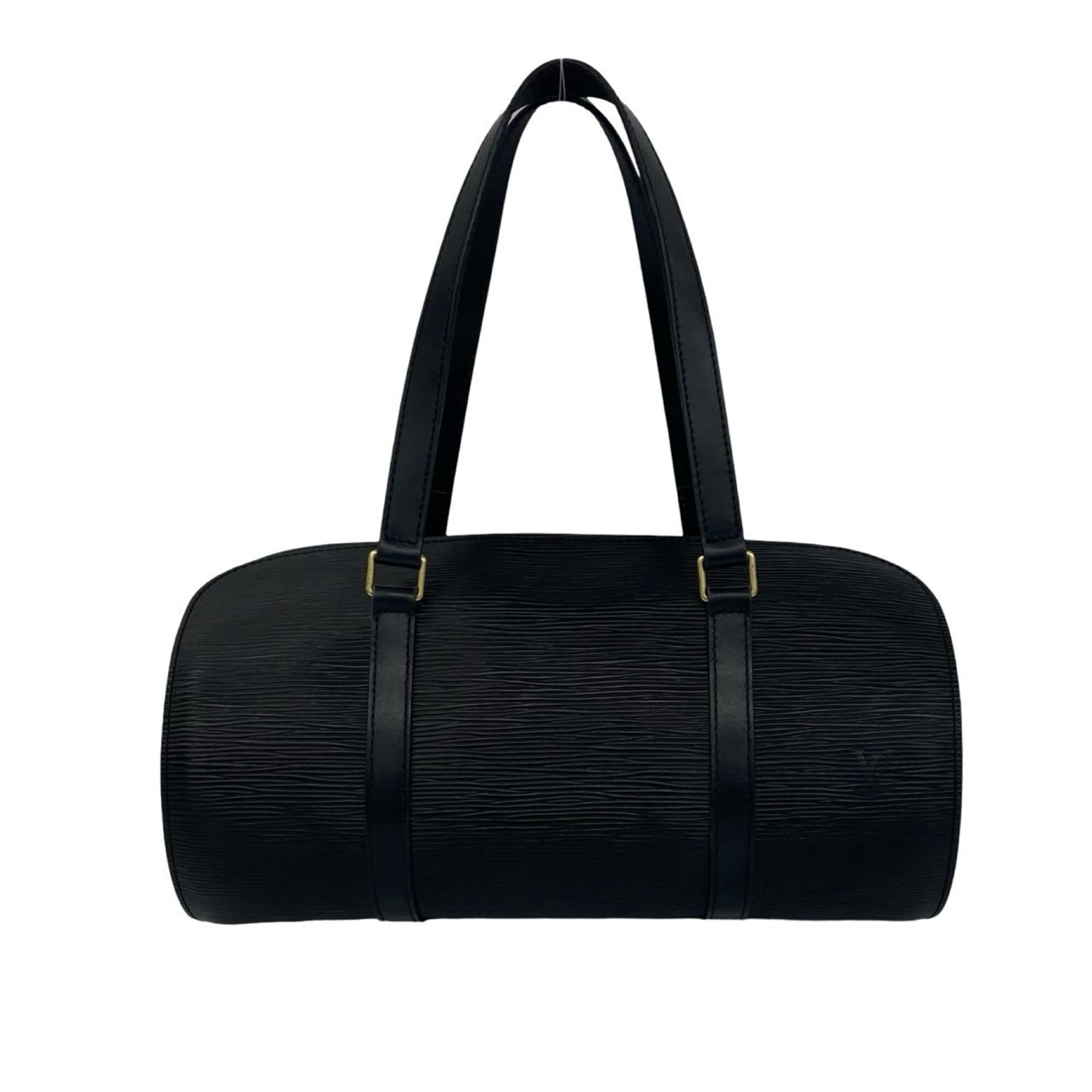 Louis Vuitton Black Leather Boston Bag Handbag Pouch (Pre-Owned)