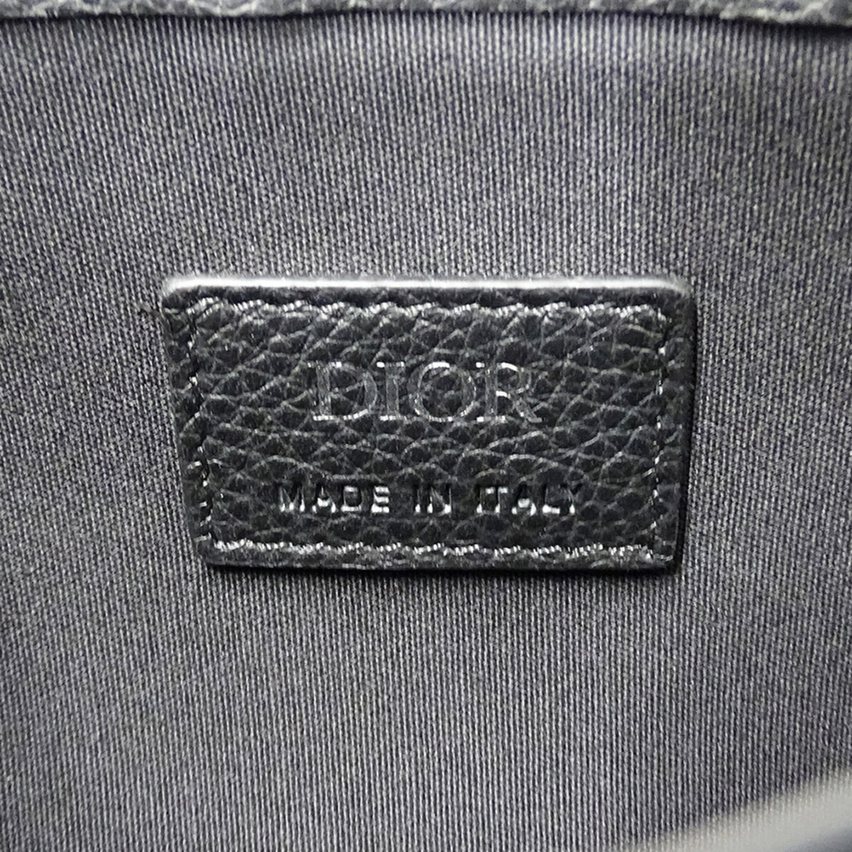 Christian Dior Black Leather Saddle Bag Shoulder Bag Sling Bag (Pre-Owned)