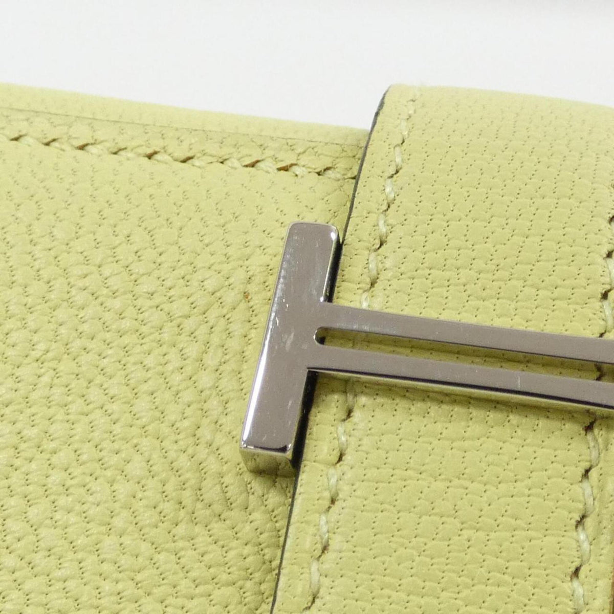 Hermes Jaune Chevre Leather Wallet (Bi-Fold) (Pre-Owned)