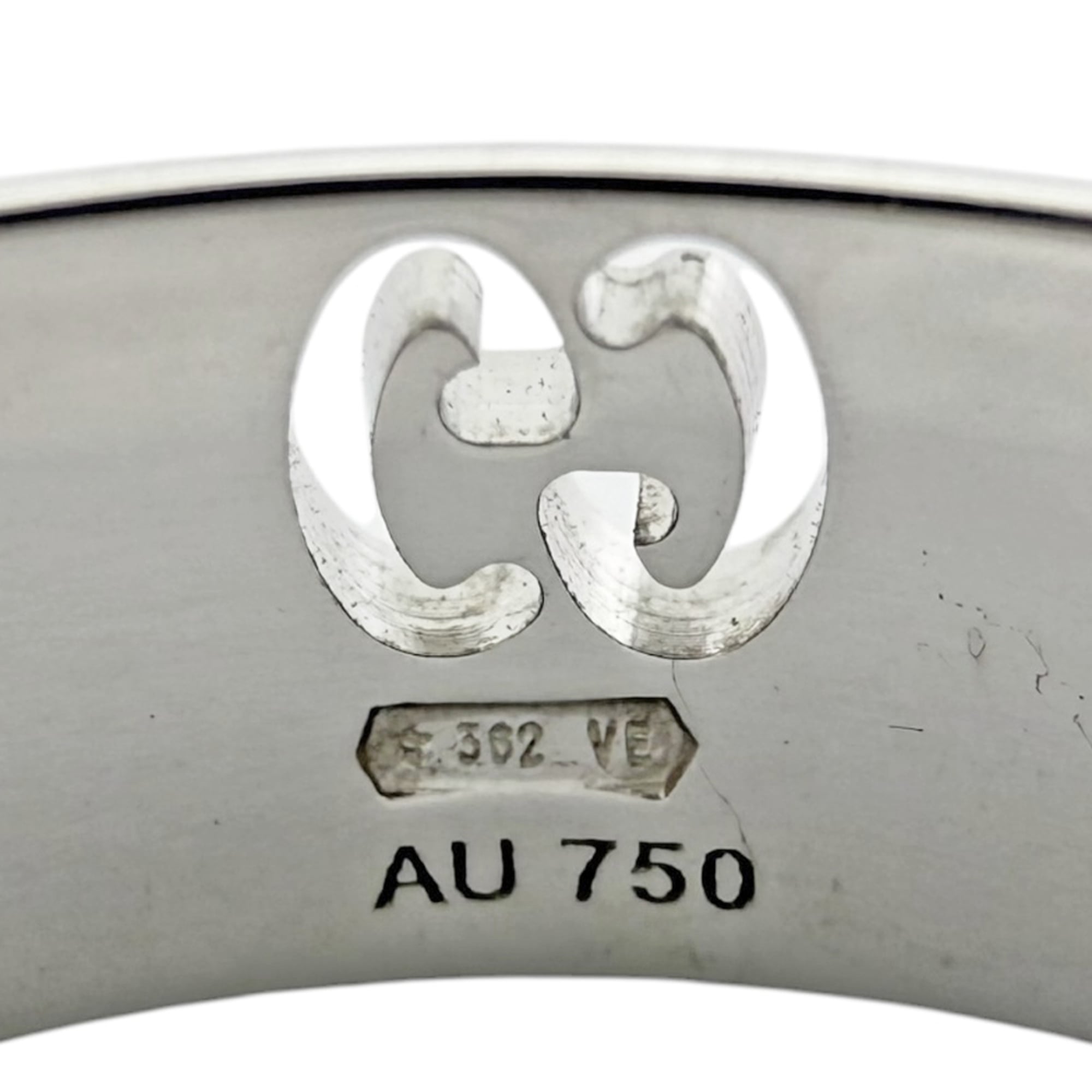 Gucci Icon Silver White Gold (18K) Band Ring (Pre-Owned)