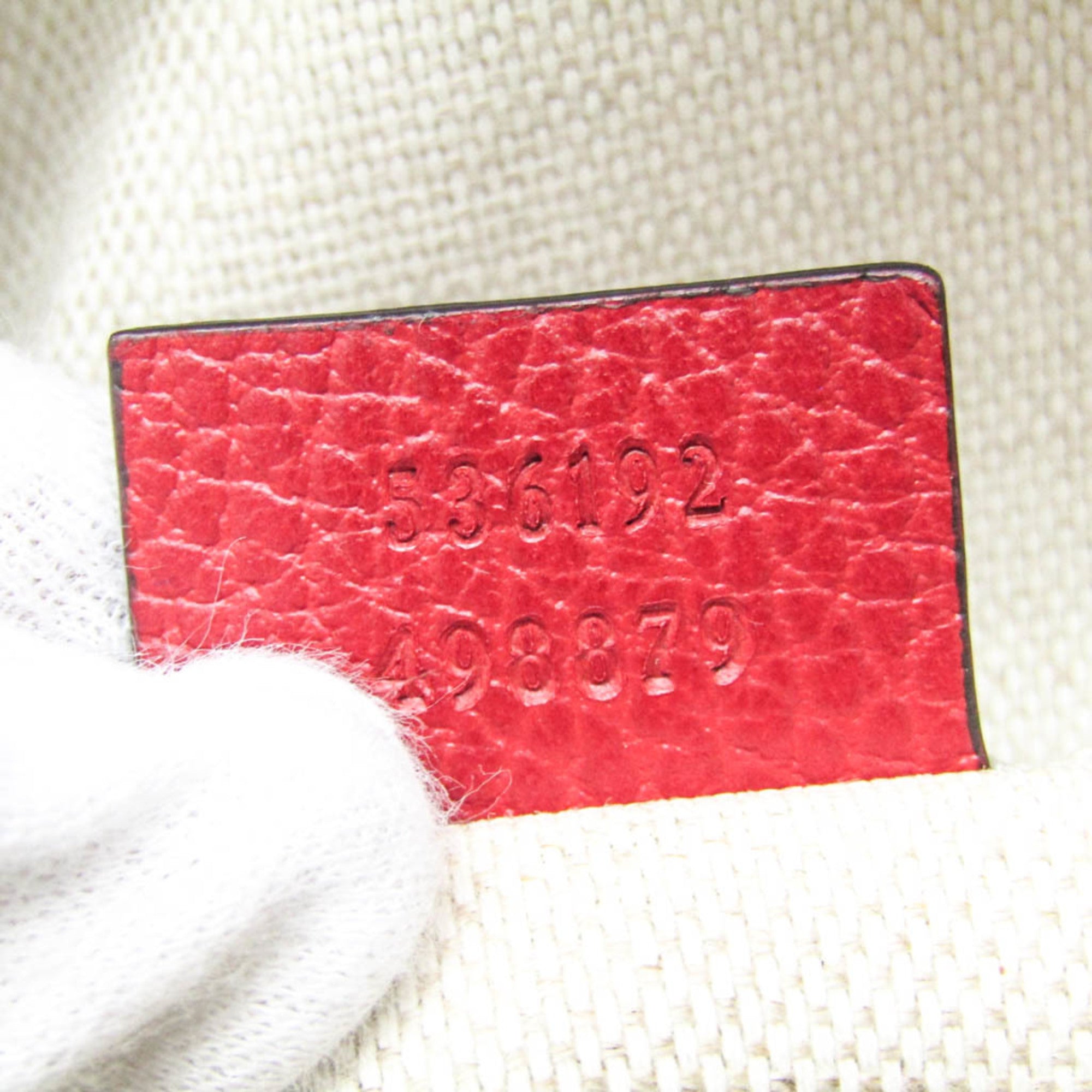 Gucci Soho Red Color Leather Backpack (Pre-Owned)