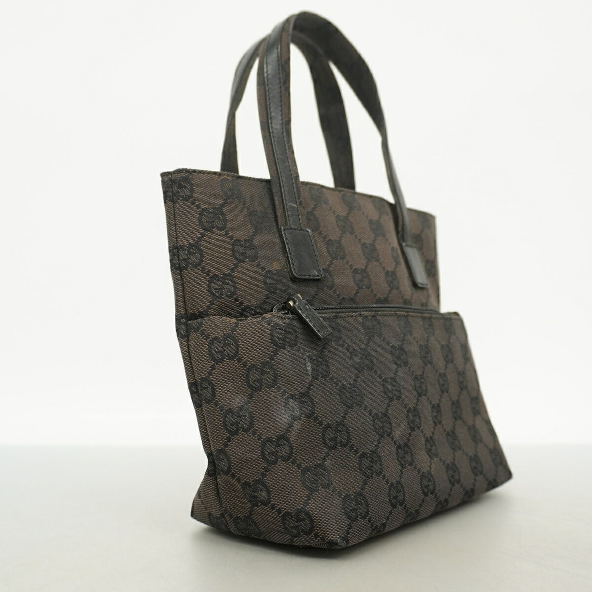 Gucci Black Canvas Handbag (Pre-Owned)