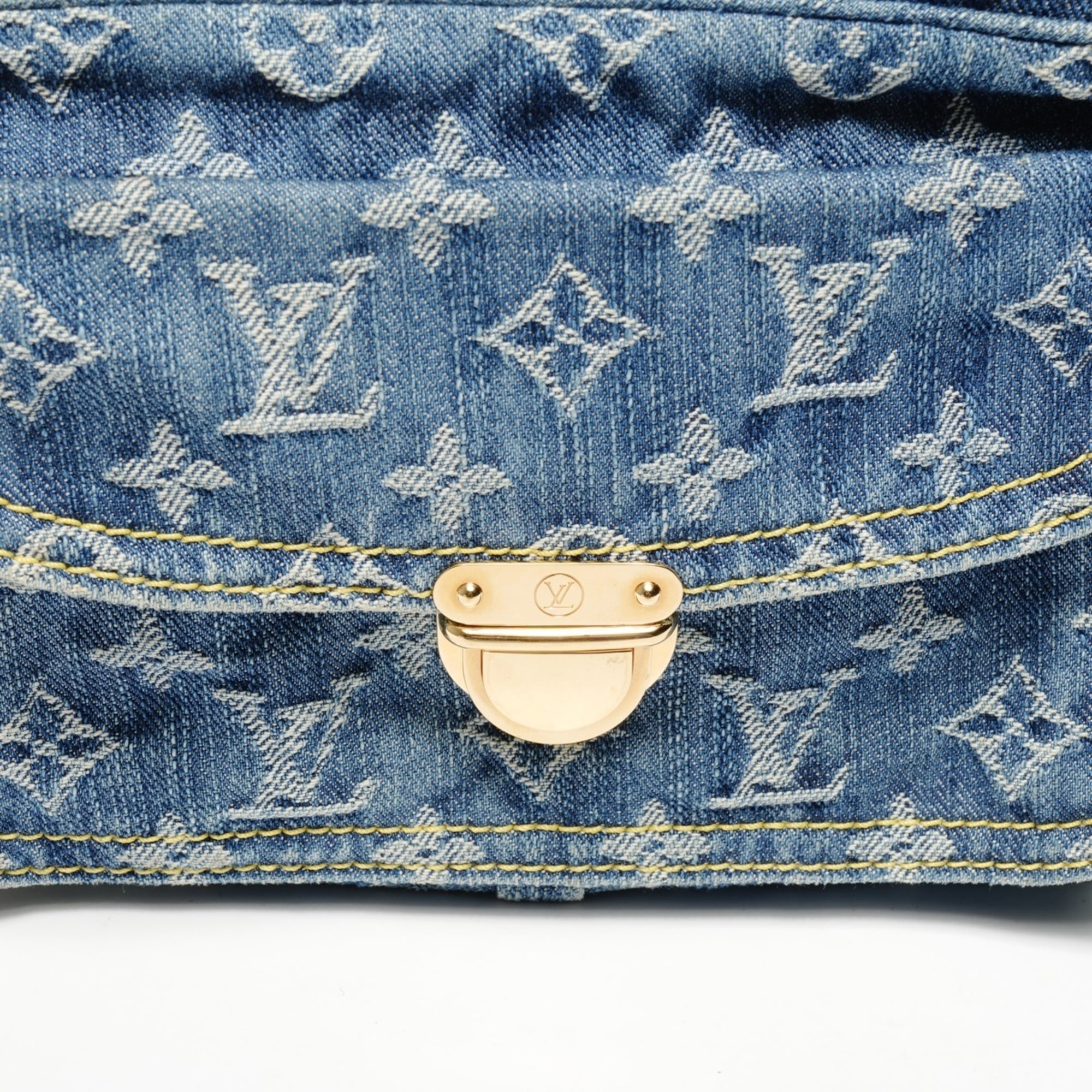 Louis Vuitton Monogram Denim Blue Denim Fanny Pack (Pre-Owned)