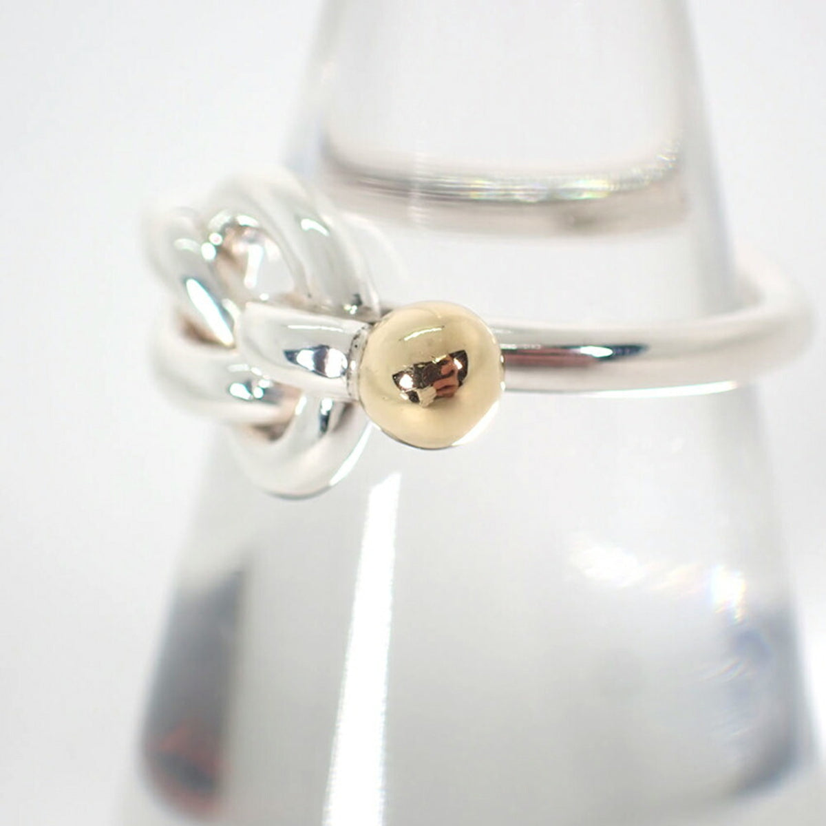 Tiffany Yellow Gold (18K) Sterling Silver 925 Band Ring (Pre-Owned)