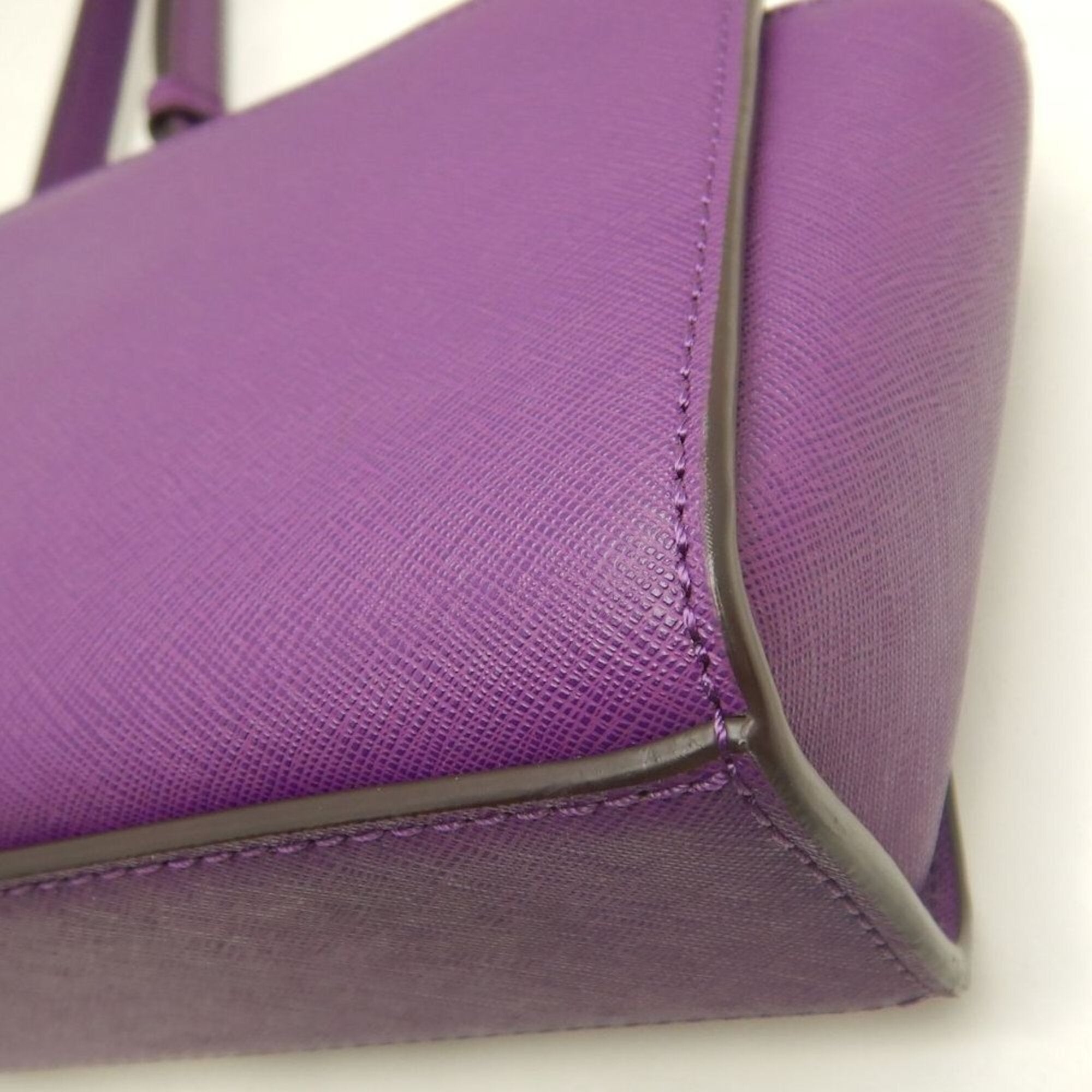 Michael Kors Purple Leather Shoulder Bag (Pre-Owned)