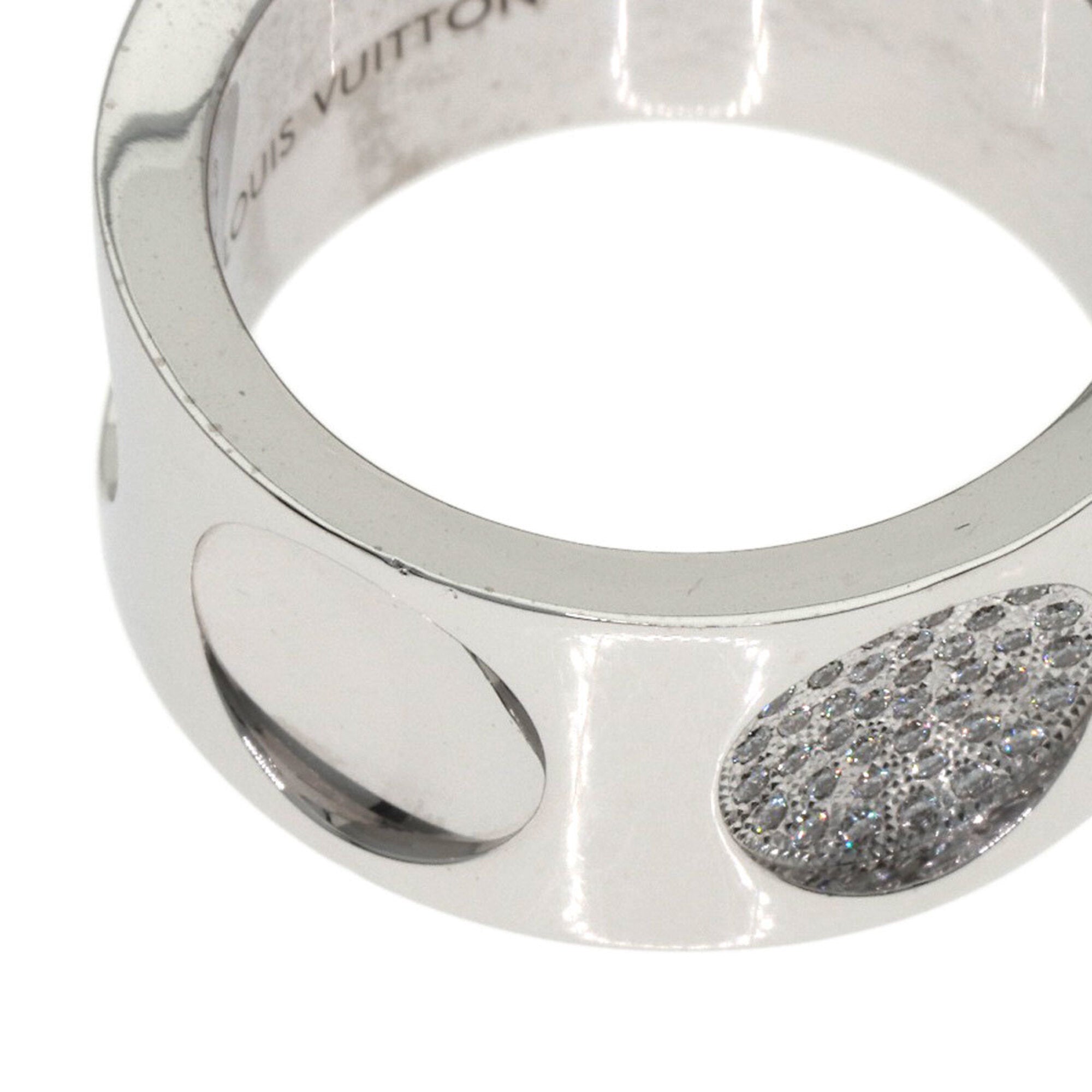 Louis Vuitton White Gold White Gold (18K) Band Ring (Pre-Owned)