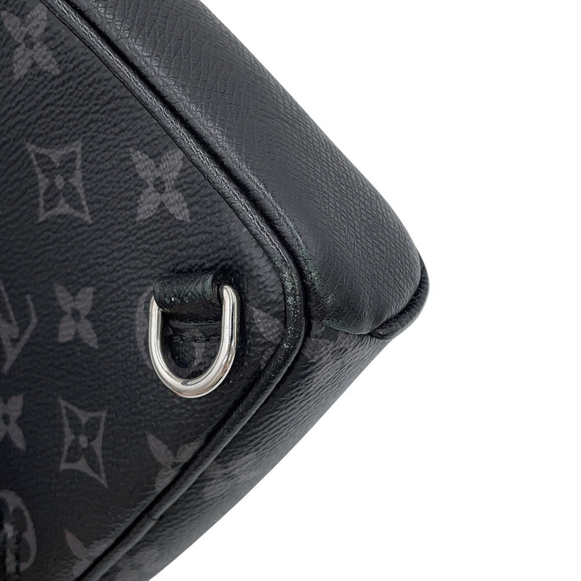 Louis Vuitton Monogram Eclipse Black Noir Taiga Leather Monogram Eclipse Handbag Sling Bag (Pre-Owned)