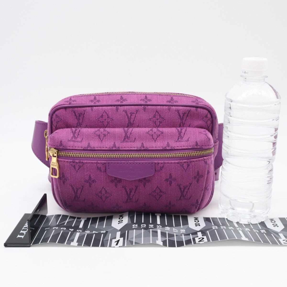 Louis Vuitton Monogram Denim Purple Monogram Denim Shoulder Bag (Pre-Owned)