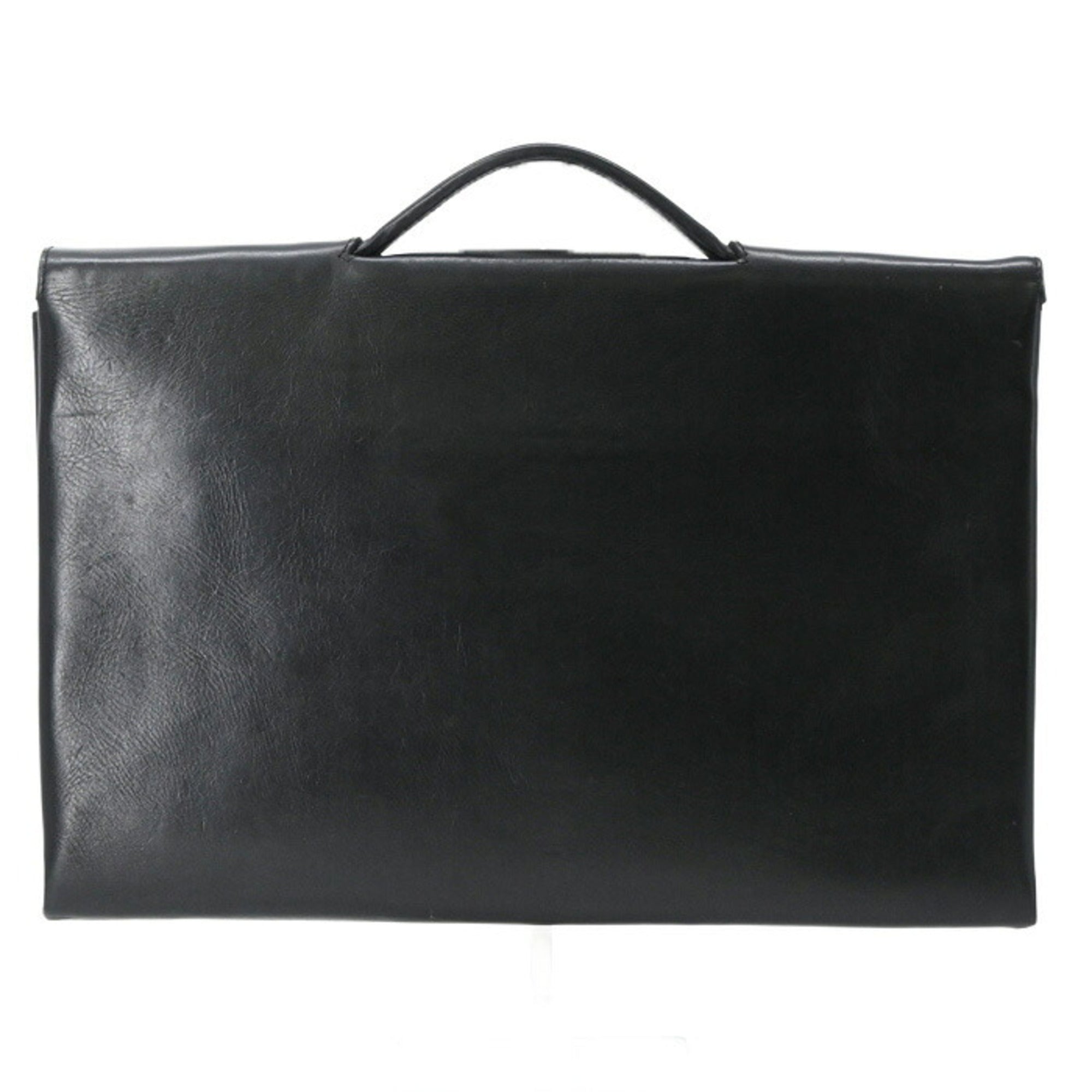 Bottega Veneta Black Leather Briefcase (Pre-Owned)