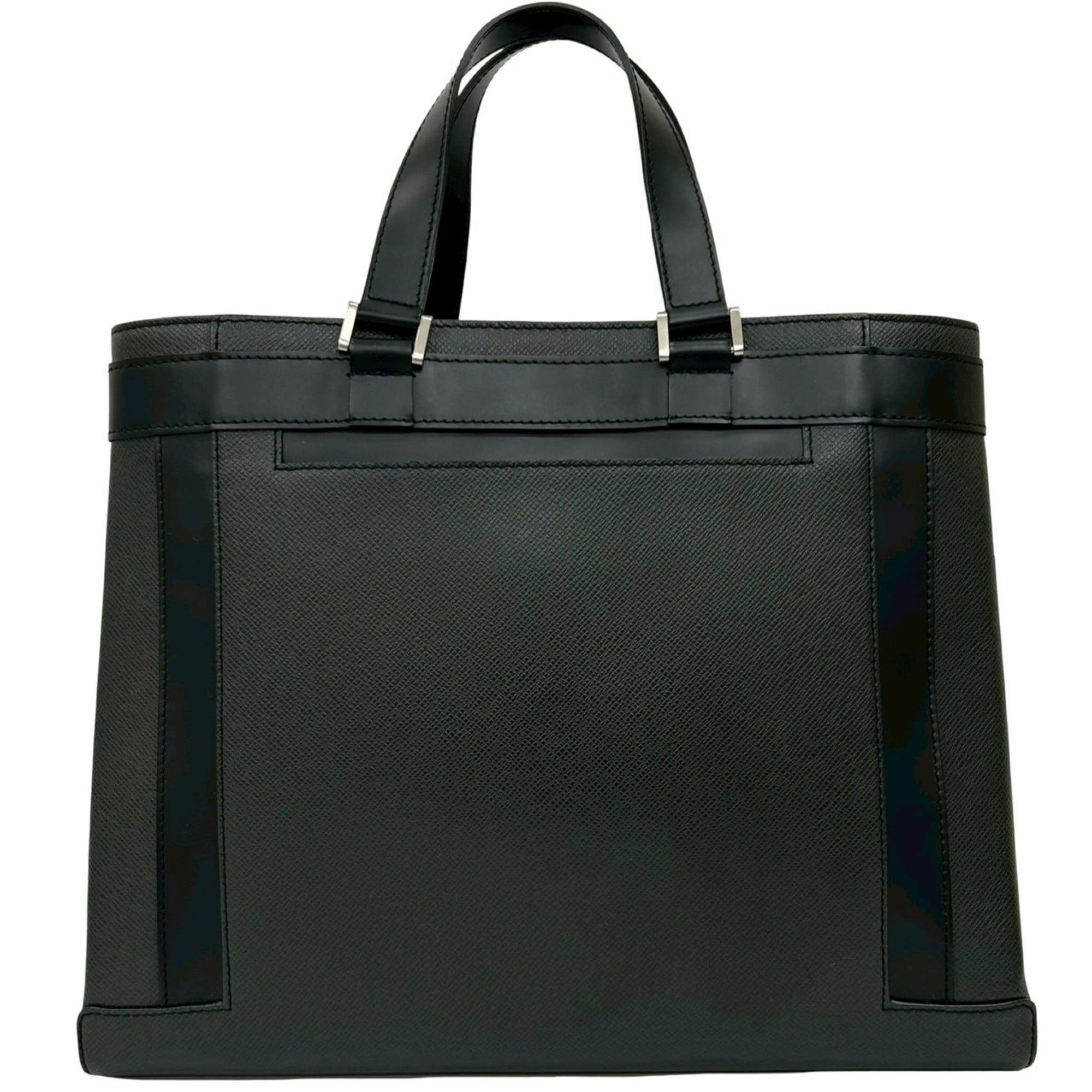 Louis Vuitton Black Leather Tote Bag (Pre-Owned)