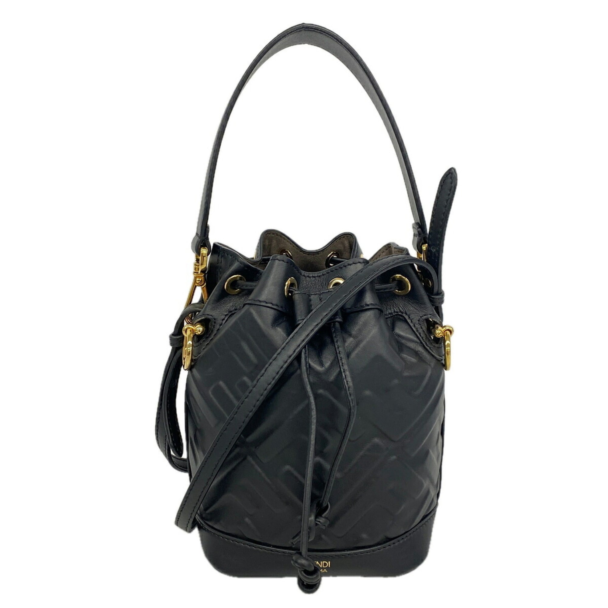 Fendi Black Leather Handbag (Pre-Owned)