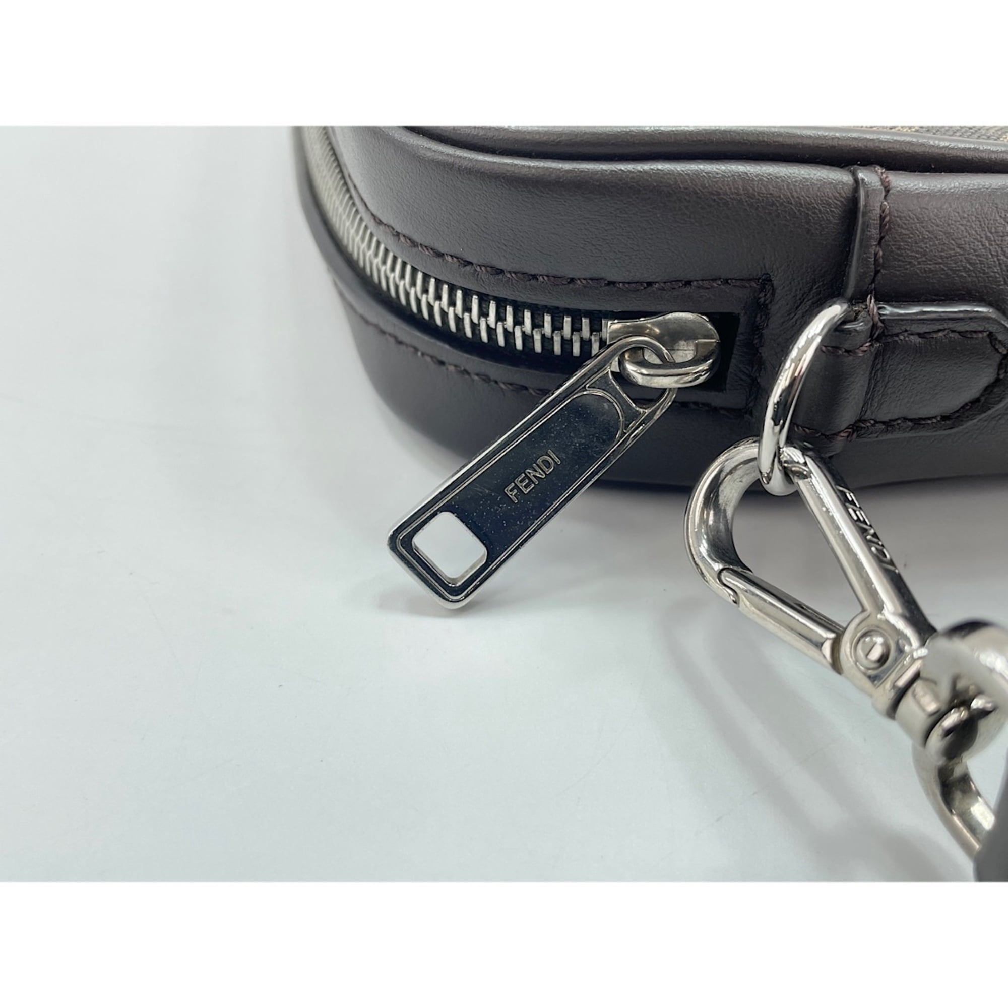 Fendi Brown Zucca Shoulder Bag (Pre-Owned)