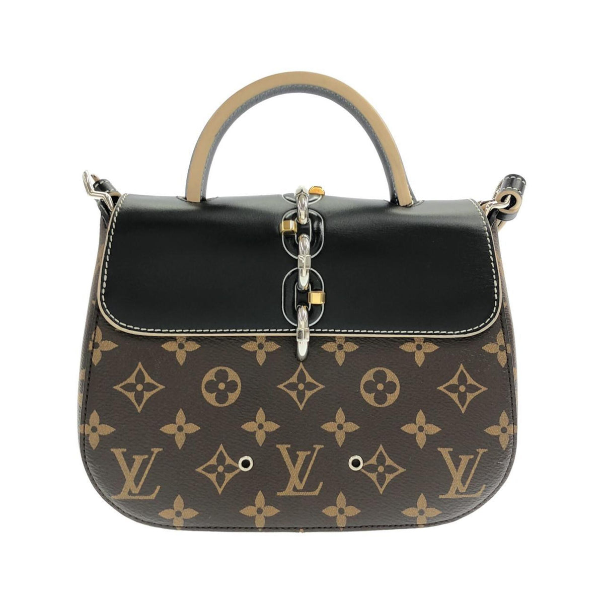 Louis Vuitton Black Monogram Coated Canvas Handbag (Pre-Owned)