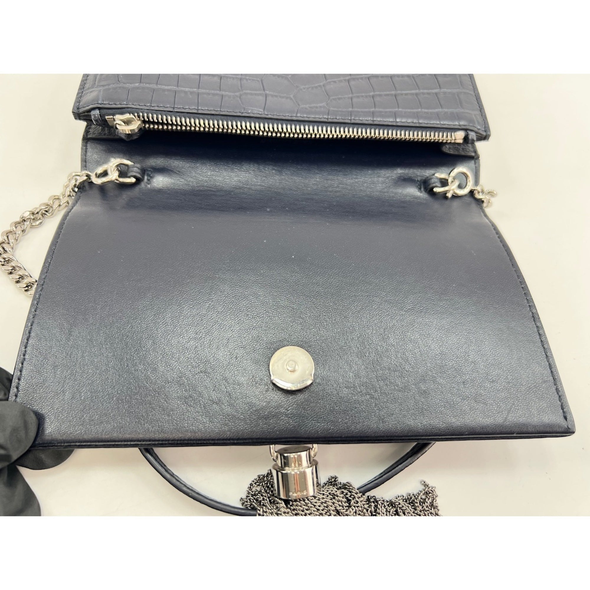 Yves Saint Laurent Navy Shoulder Bag (Pre-Owned)