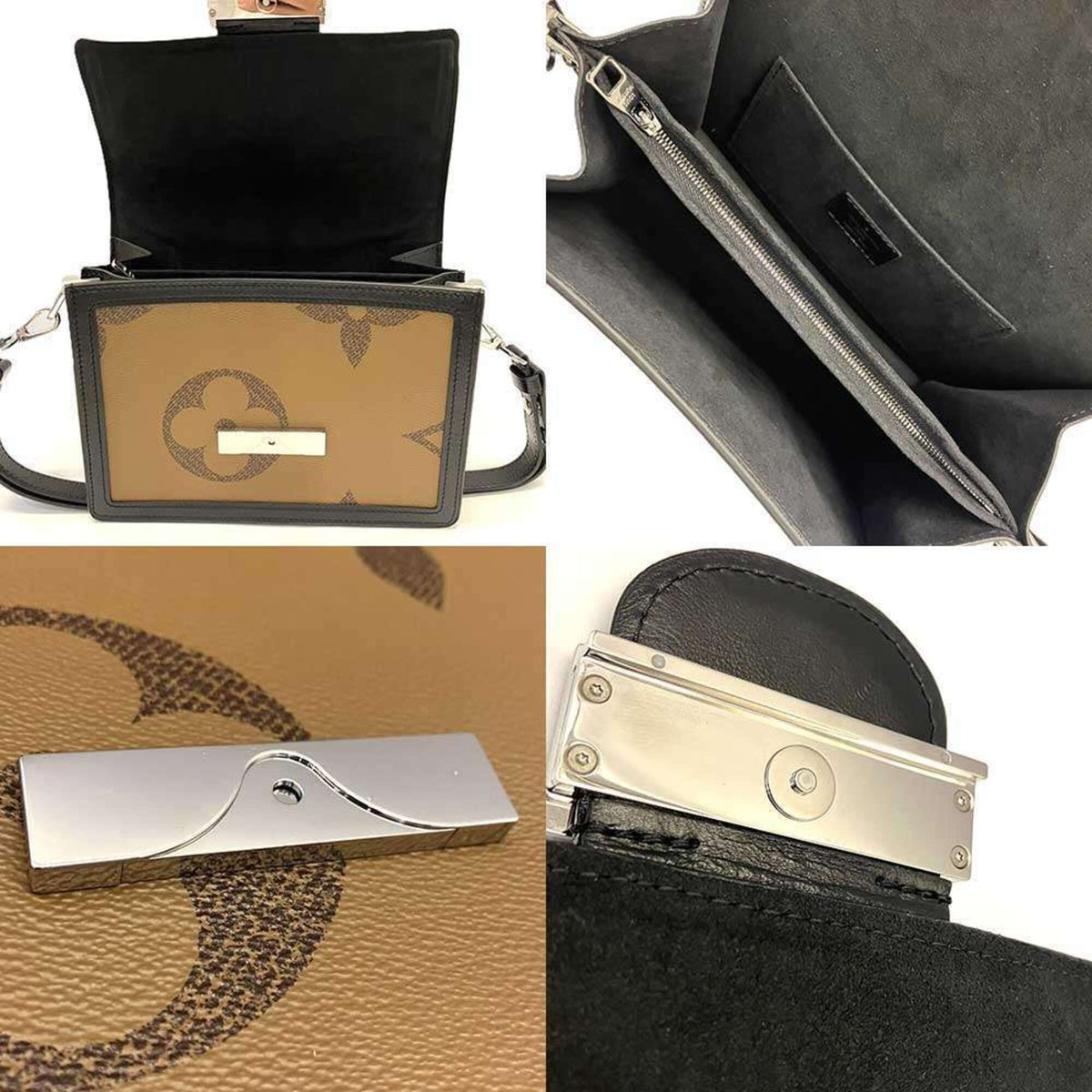 Louis Vuitton Brown Monogram Reverse Shoulder Bag (Pre-Owned)