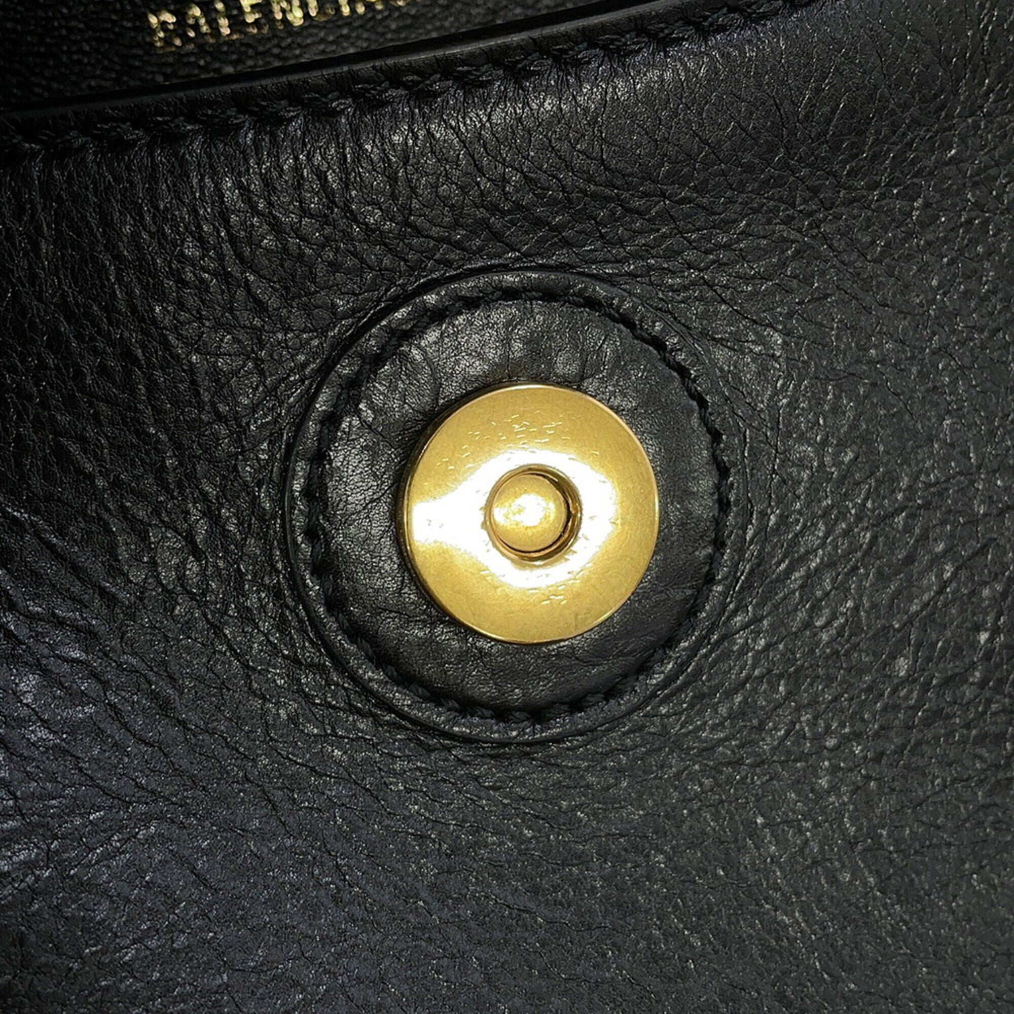 Balenciaga Black Leather Handbag Shoulder Bag (Pre-Owned)