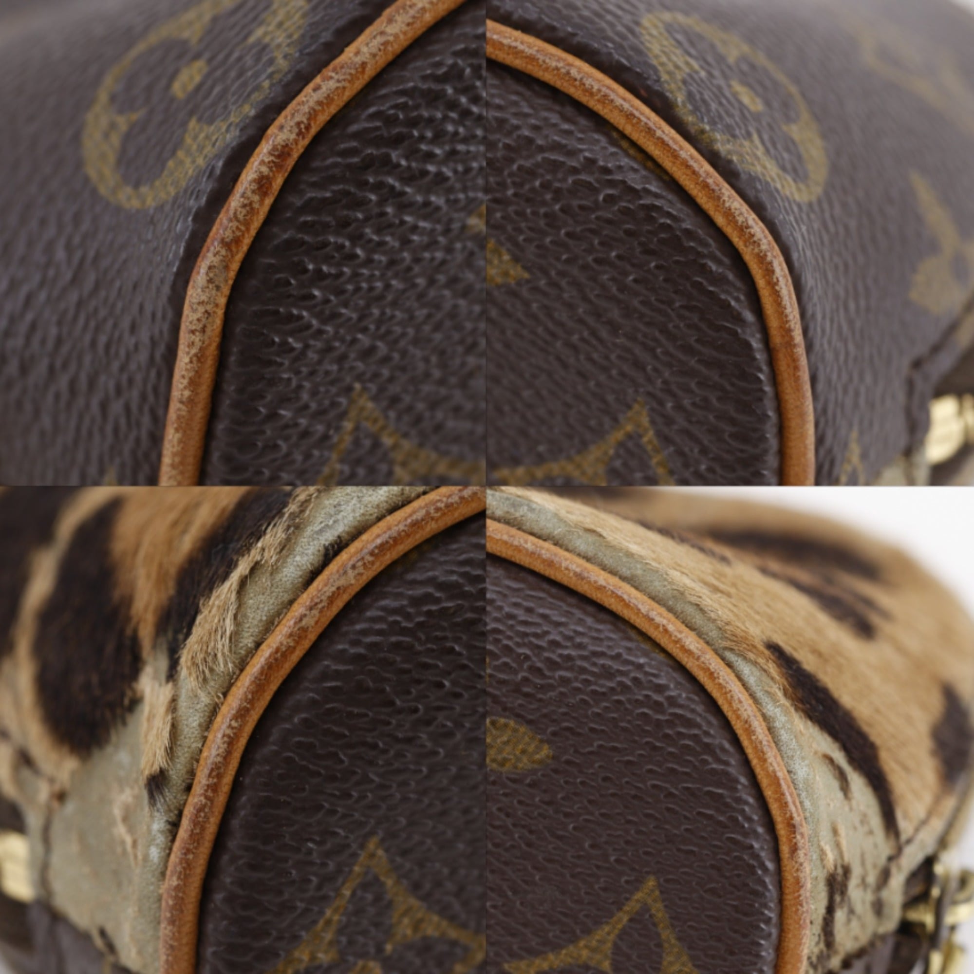 Louis Vuitton Brown Monogram Leather Pouch (Pre-Owned)