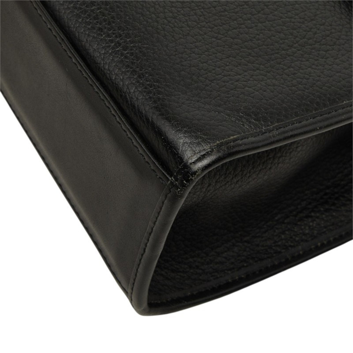 Burberry Black Leather Handbag Shoulder Bag (Pre-Owned)