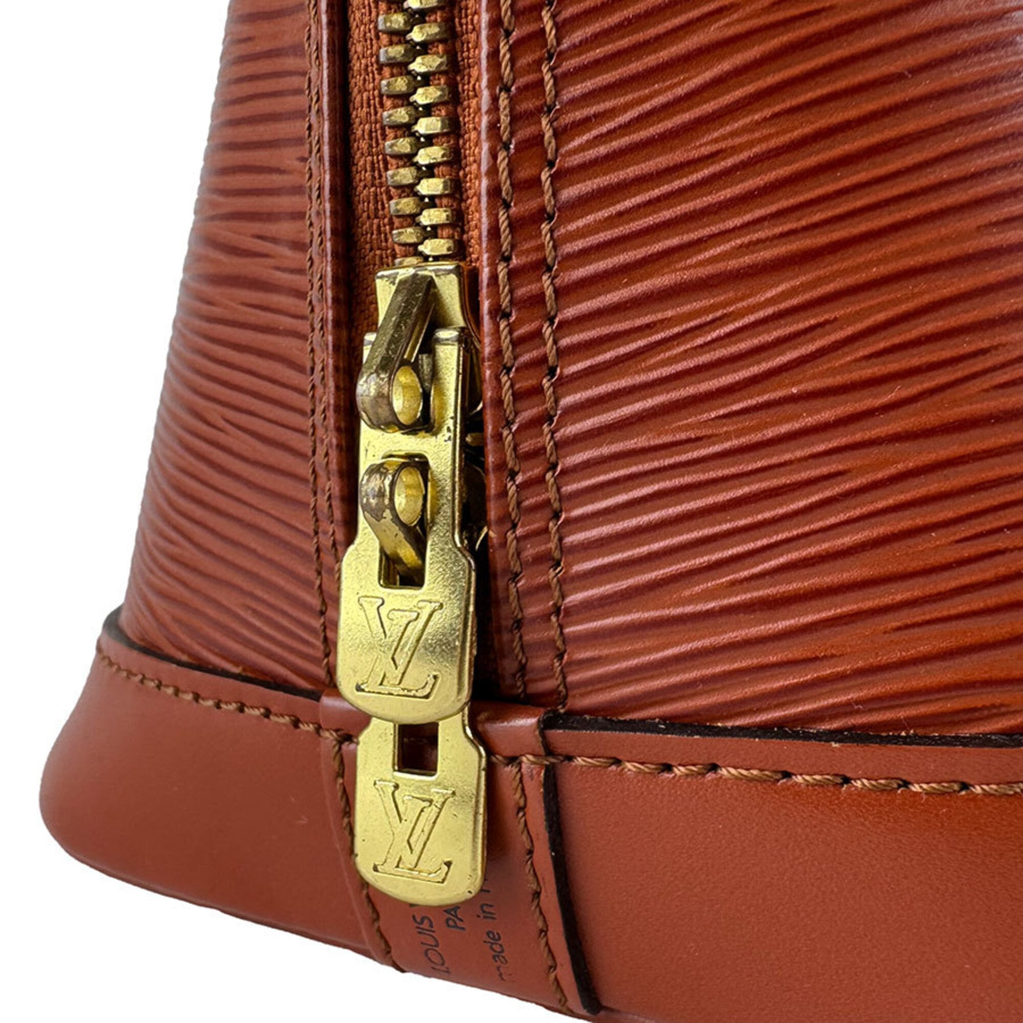 Louis Vuitton Brown Kenyan Brown Epi Leather Handbag (Pre-Owned)